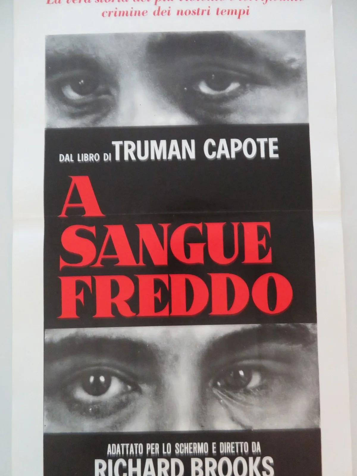 IN COLD BLOOD ITALIAN LOCANDINA POSTER TRUMAN CAPOTE ROBERT BLAKE 1968, изображение 3