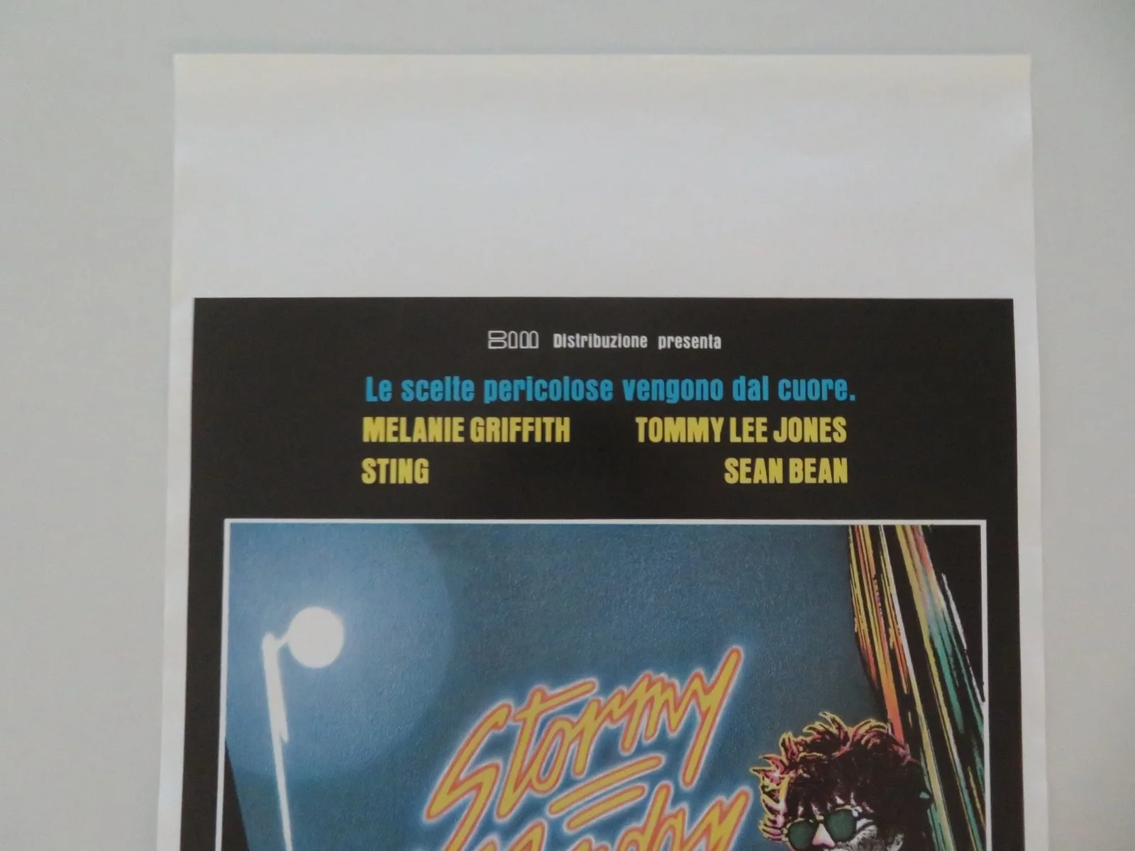 STORMY MONDAY ITALIAN LOCANDINA POSTER GRIFFITH STING TOMMY LEE JONES 1988, изображение 2
