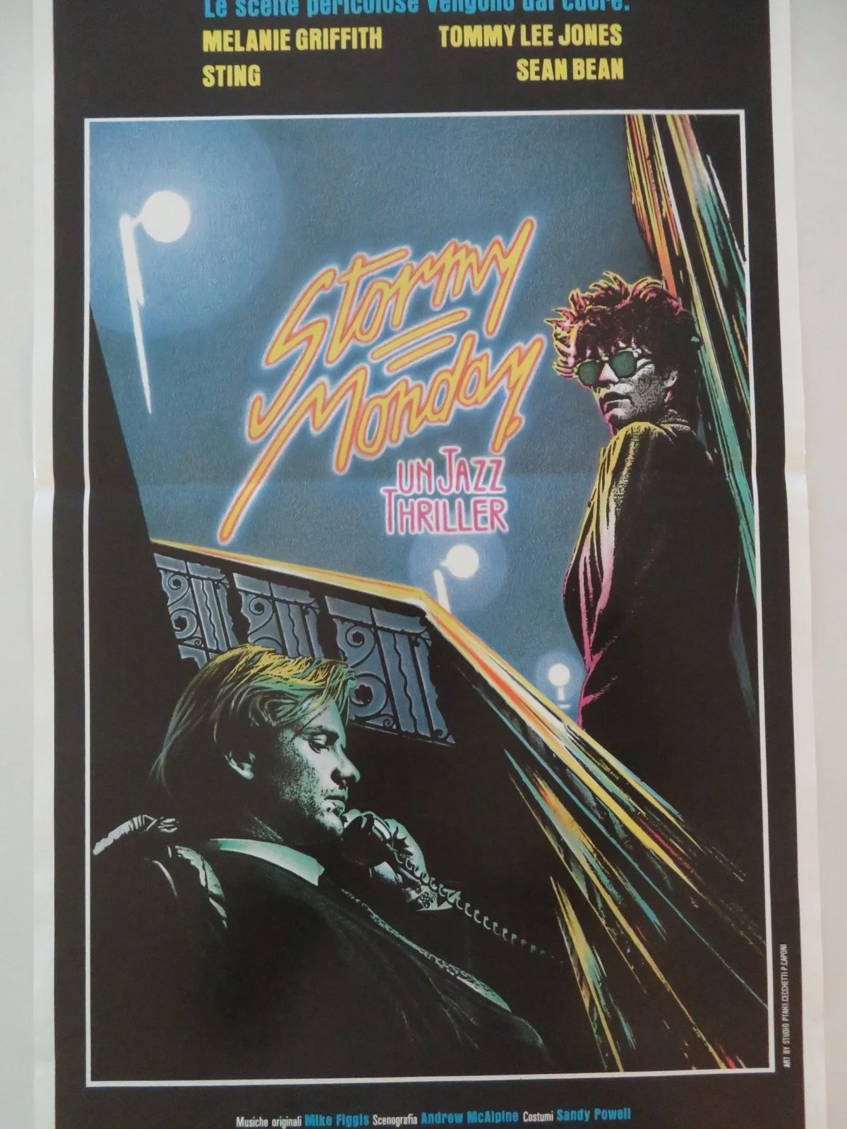 STORMY MONDAY ITALIAN LOCANDINA POSTER GRIFFITH STING TOMMY LEE JONES 1988, изображение 3