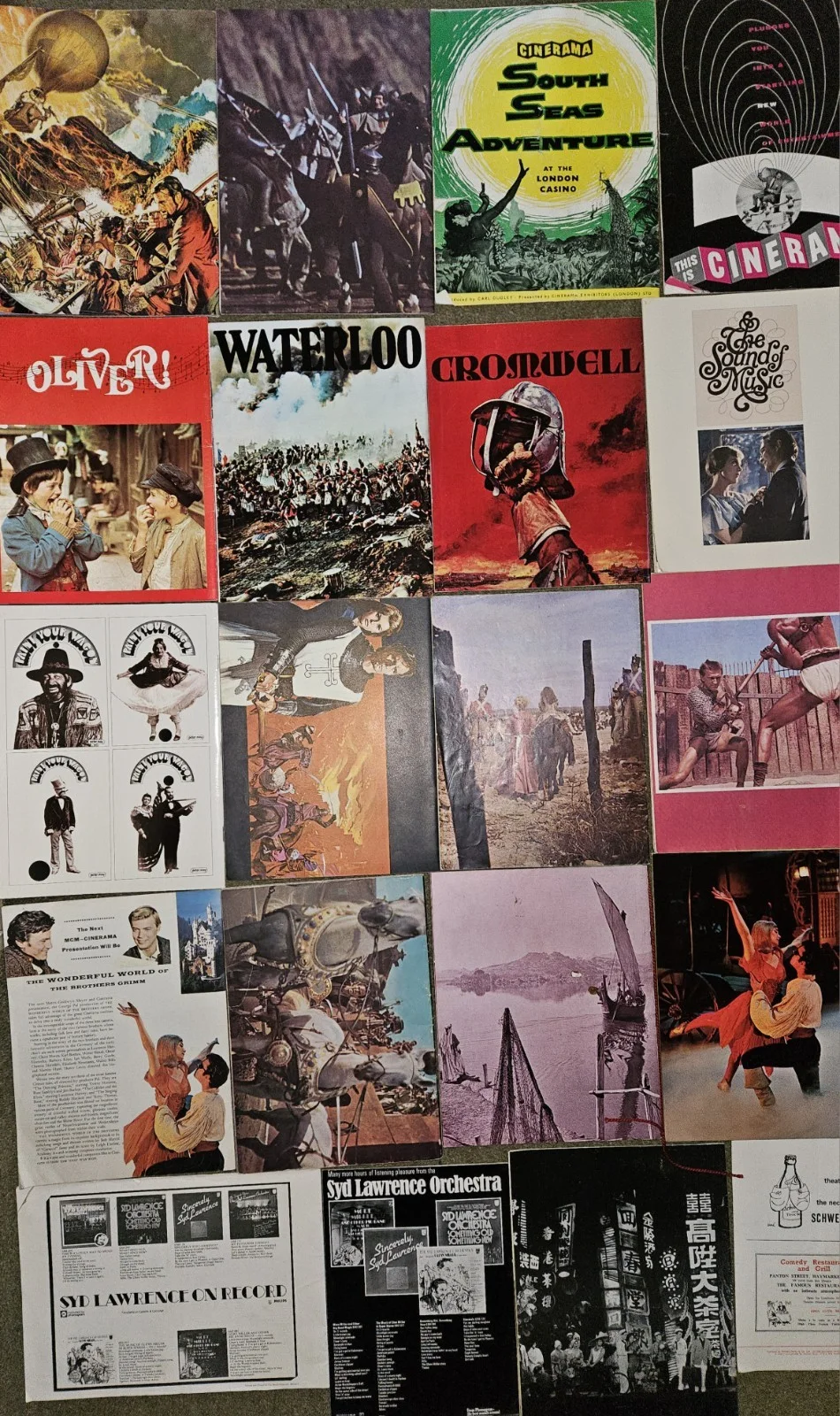collection Souvenir Cinema Programmes x17 Ben Hur, Oliver, alamo + more, image 2