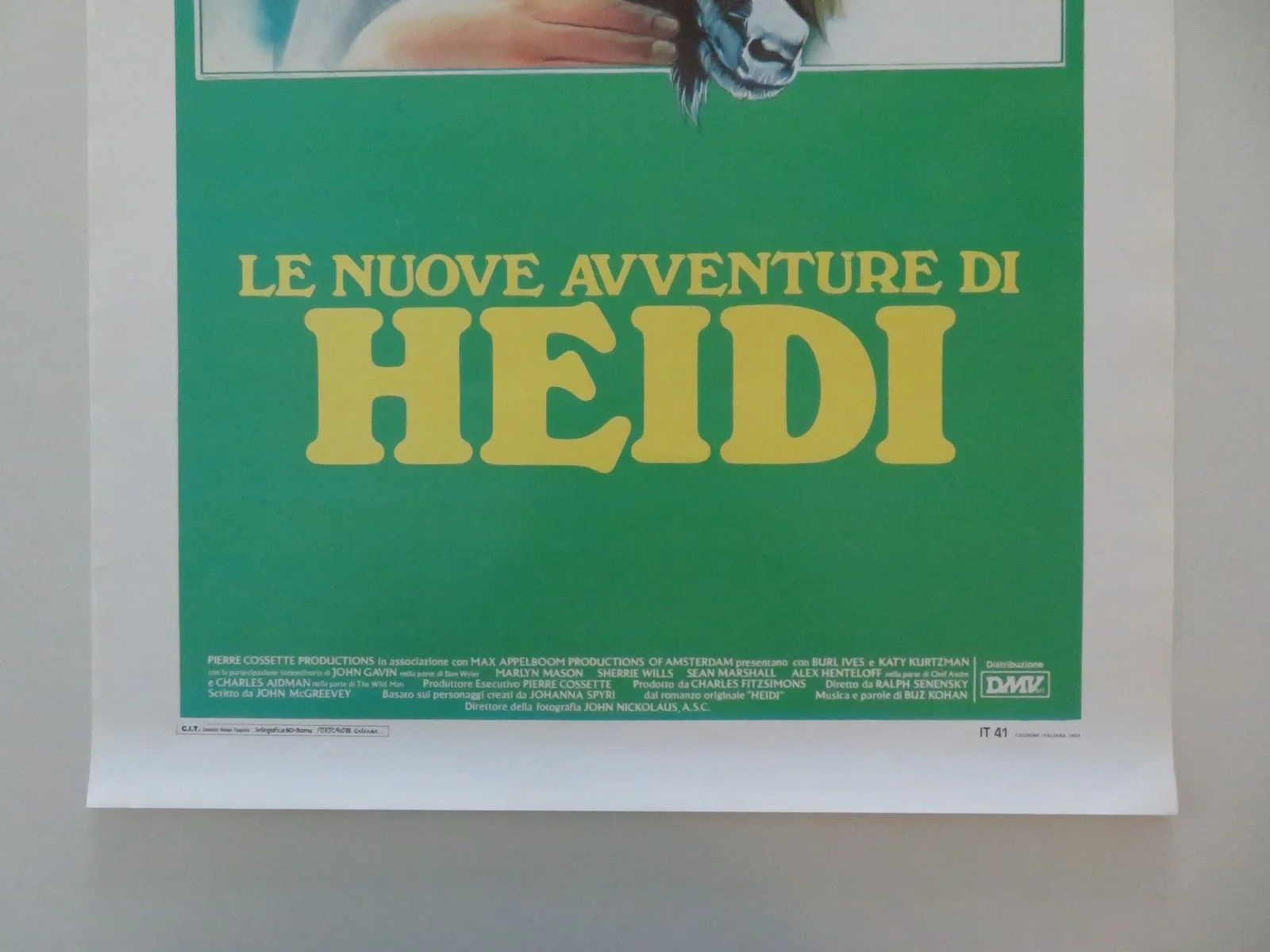 THE NEW ADVENTURES OF HEIDI ITALIAN LOCANDINA POSTER BURL IVES KURTZMAN 1984, изображение 4