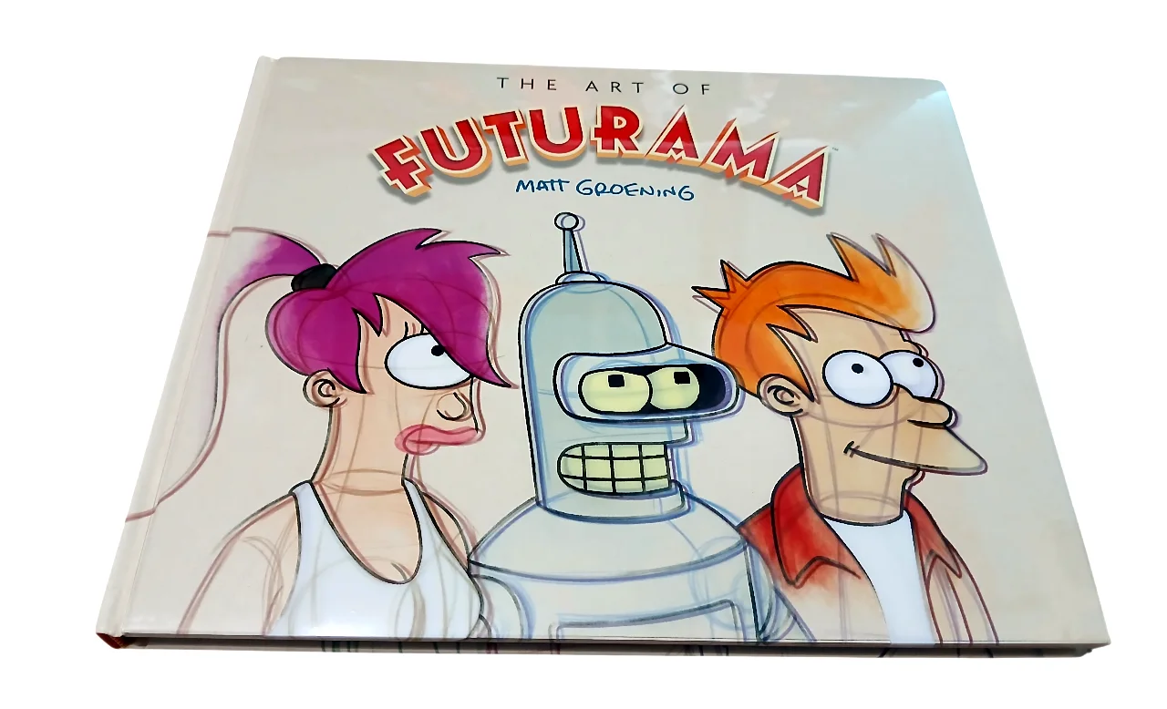 Matt Groening — Matt Groening Signed The Art Of Futurama HC Book W/Sketch COA Simpsons, изображение 2