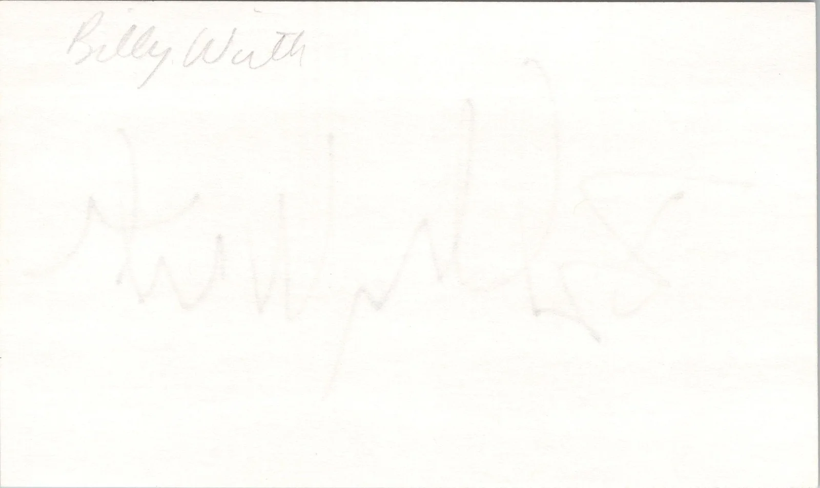 Billy Wirth — Billy Wirth Signed 3x5 Index Card The Lost Boys Autographed, изображение 2