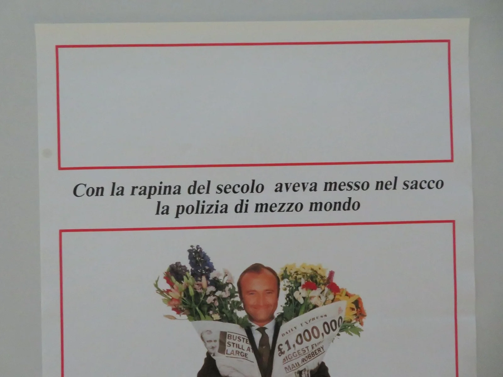 BUSTER ITALIAN LOCANDINA POSTER PHIL COLLINS JULIE WALTERS 1988, изображение 2