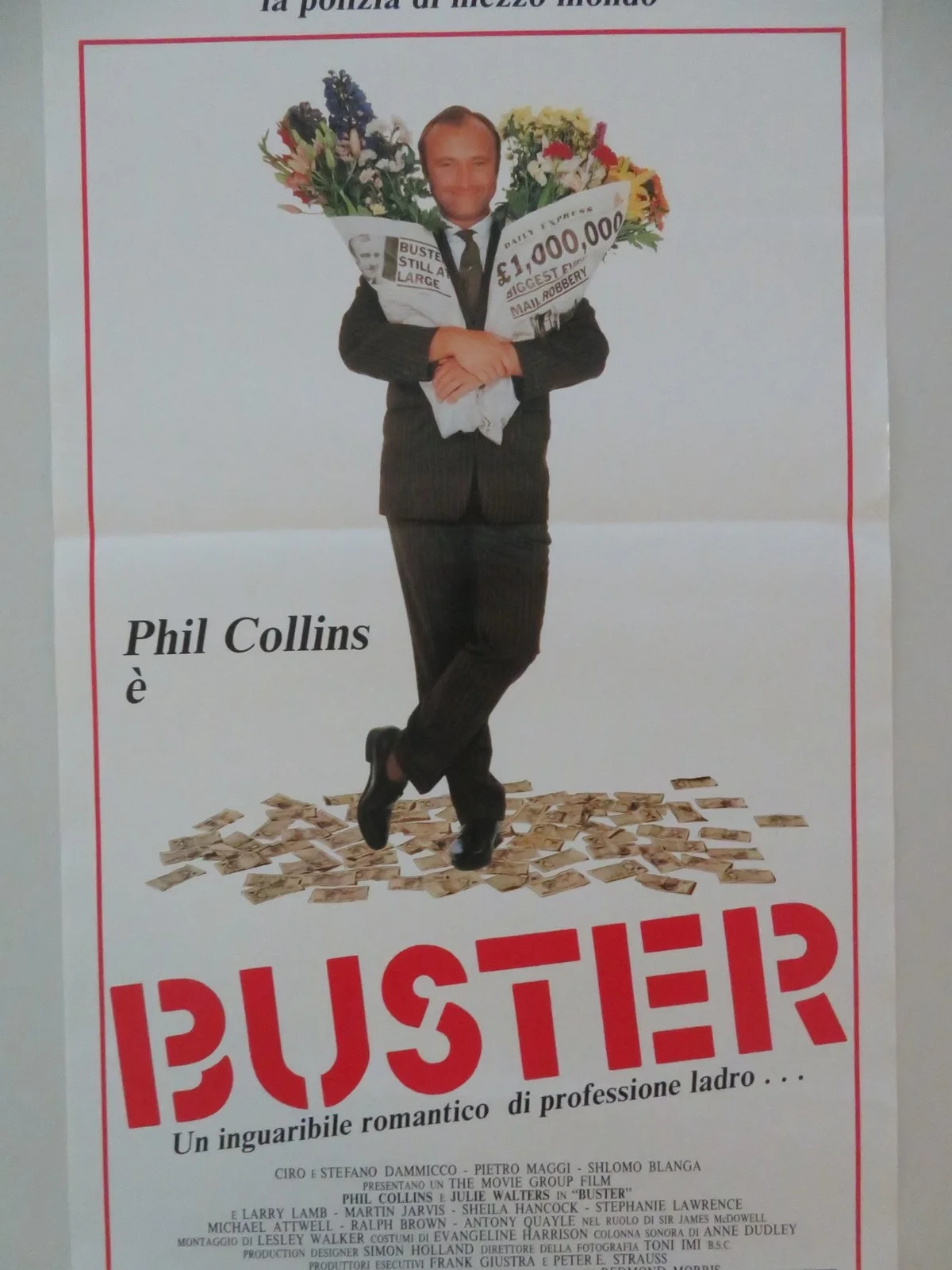 BUSTER ITALIAN LOCANDINA POSTER PHIL COLLINS JULIE WALTERS 1988, изображение 3