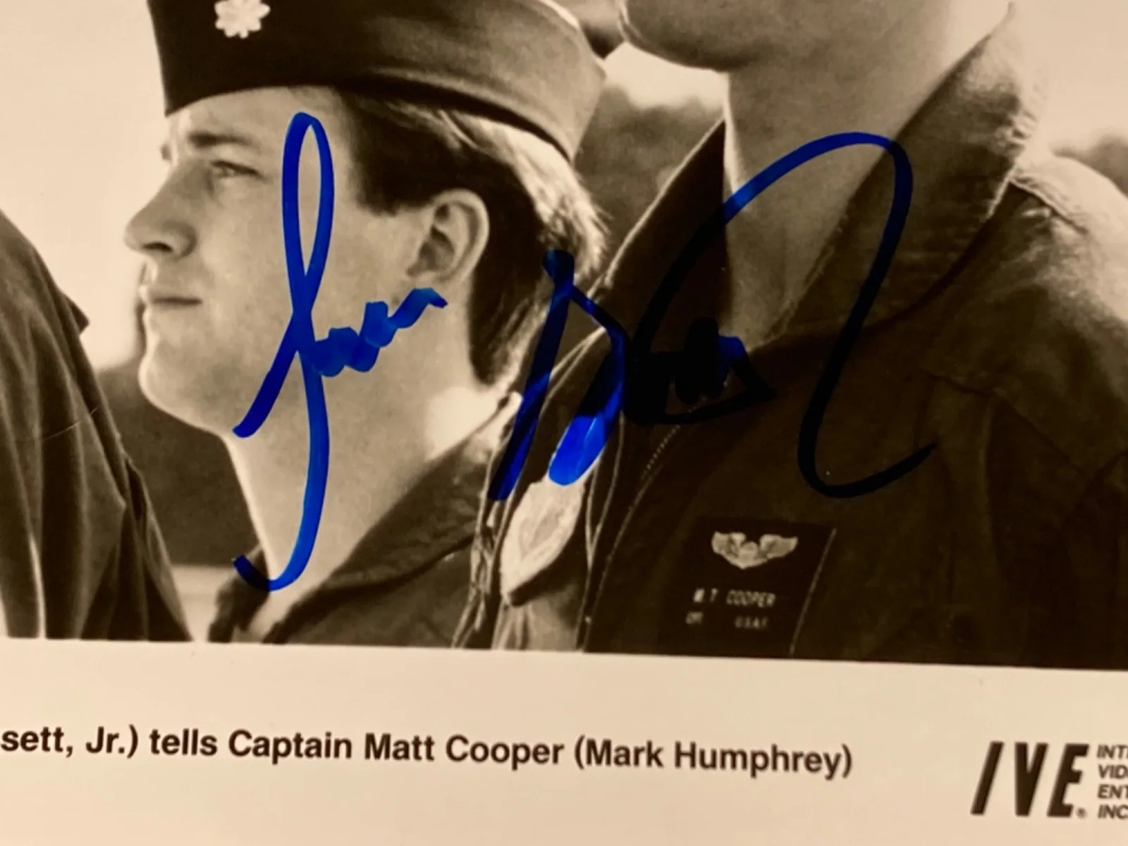 Hand SIGNED Louis Gossetf Jr 10x8 Press Photo Iron Eagle 2 - Col Chappy Sinclair, image 3