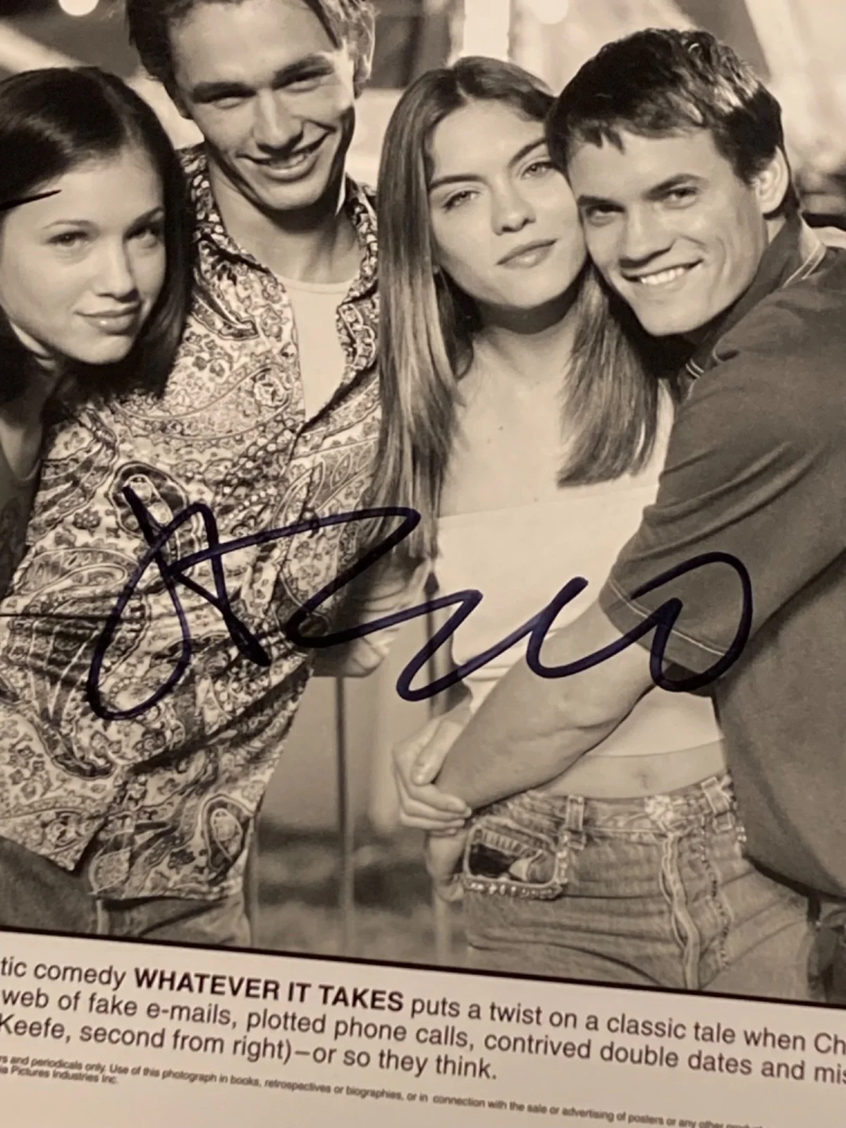 2x Hand SIGNED James Franco & Shane West 10x8 Press Photo 'Whatever It Takes', изображение 4