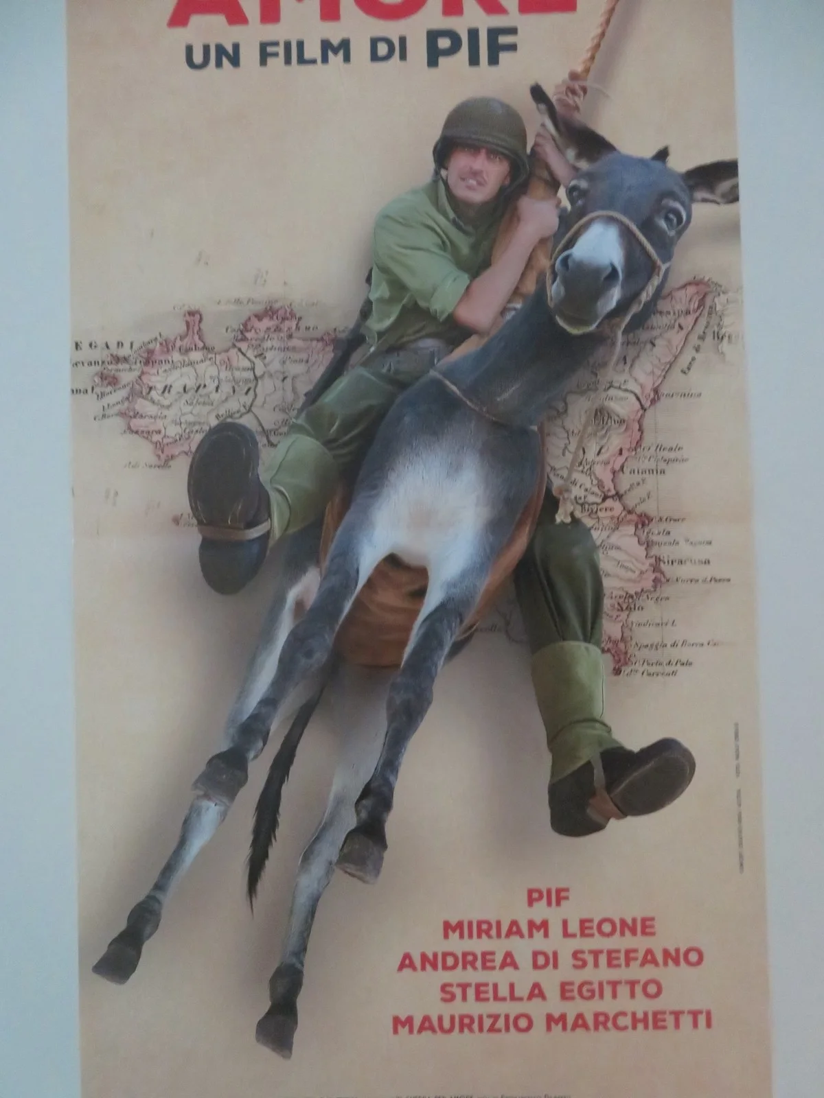 IN GUERRA PER AMORE ITALIAN LOCANDINA POSTER PIF MIRIAM LEONE 2016, изображение 3