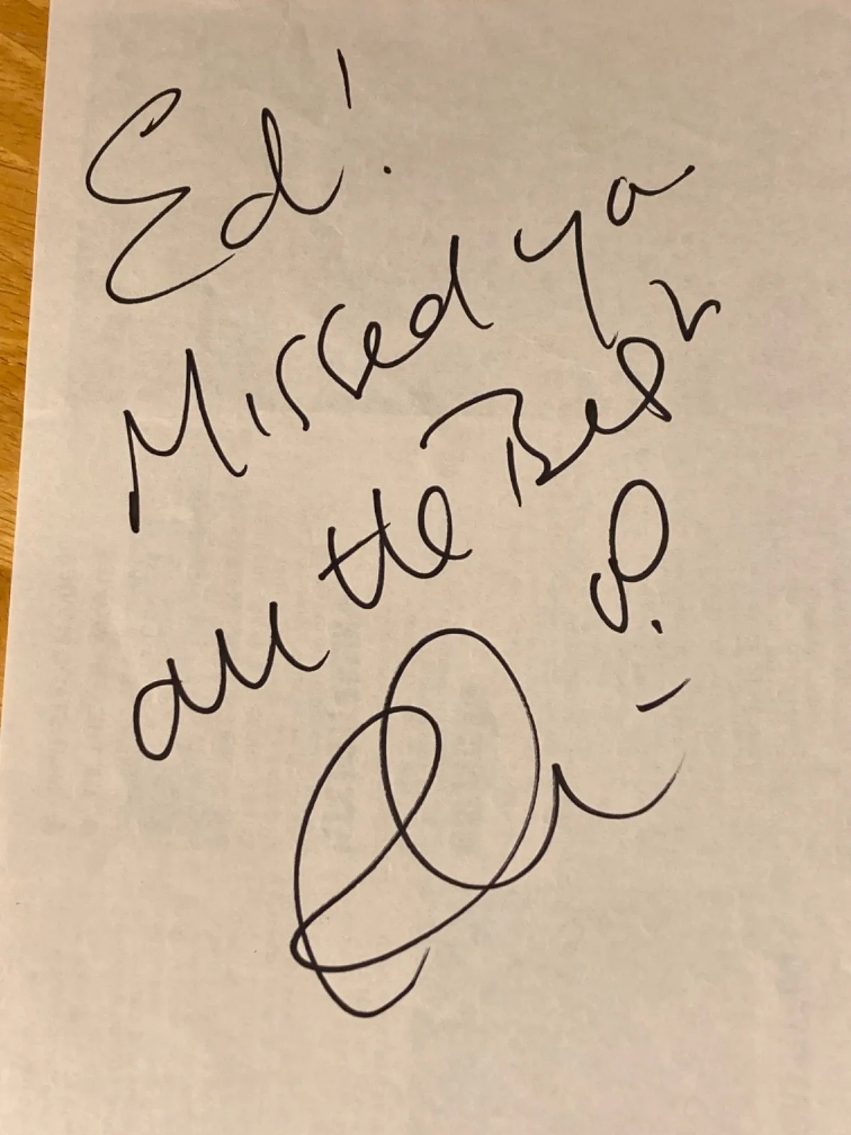 Hand SIGNED Robert Irvine (Note To Fan Ed w/ Advert) Celebrity Chef, image 2