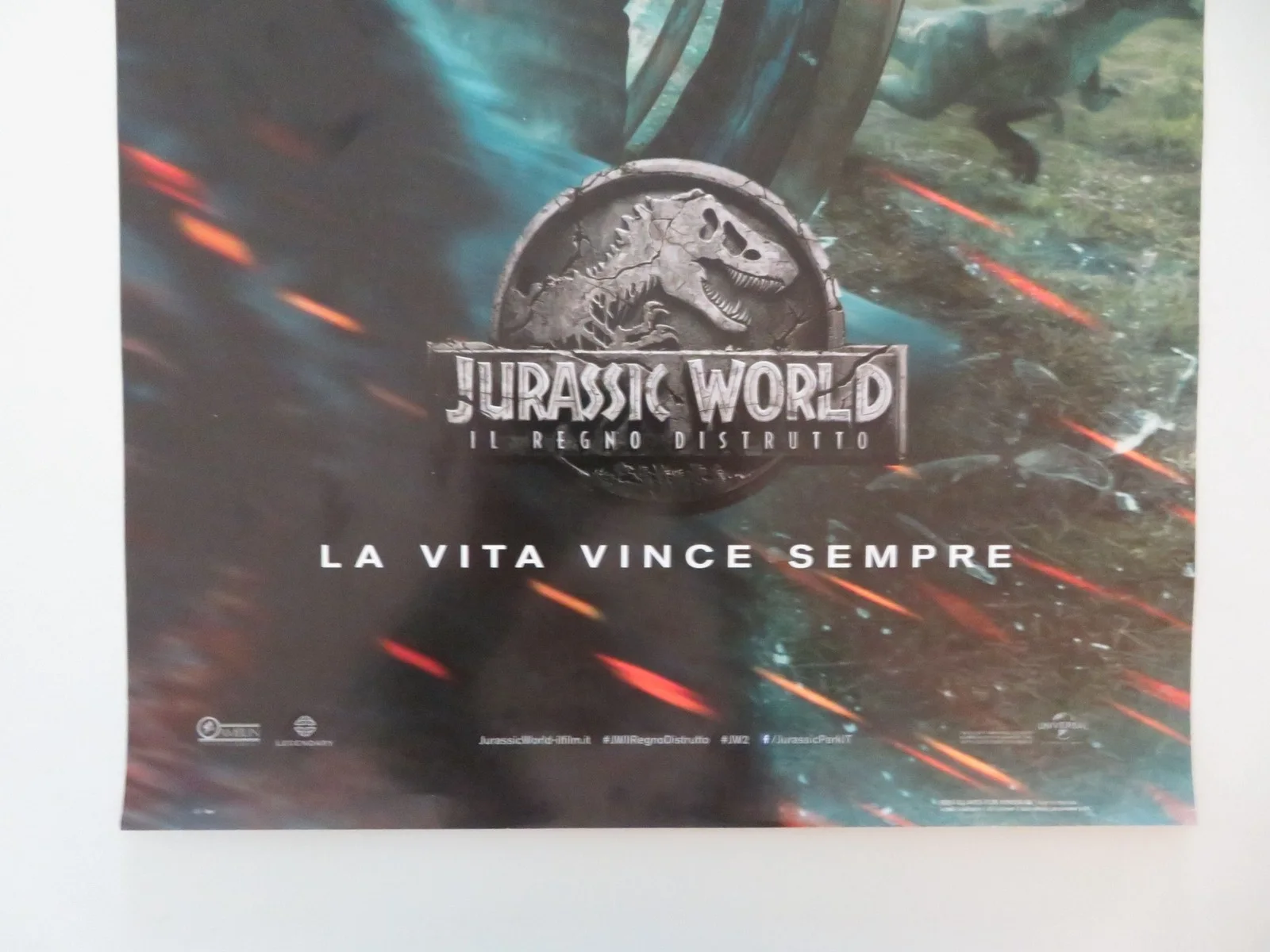 JURASSIC WORLD: FALLEN KINGDOM ITALIAN LOCANDINA POSTER CHRIS PRATT HOWARD 2018, изображение 4