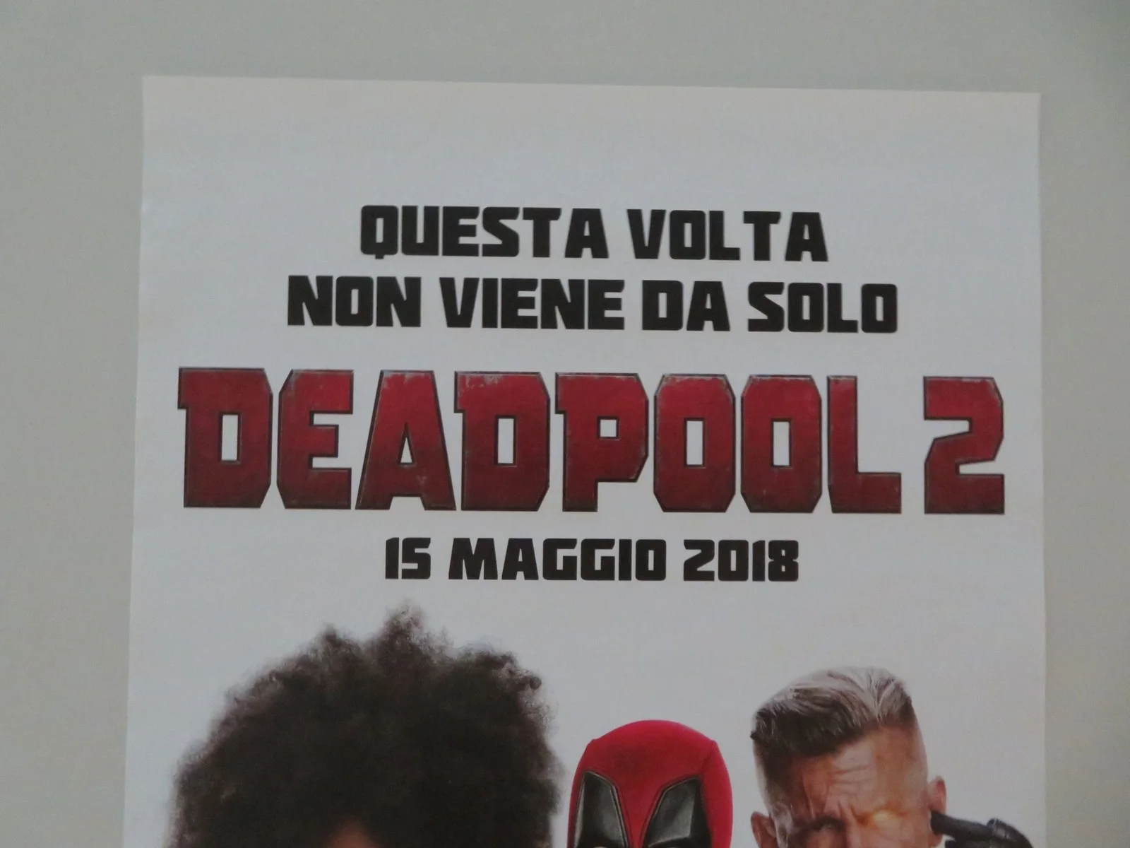 DEADPOOL 2 ITALIAN LOCANDINA POSTER RYAN REYNOLDS JOSH BROLIN 2018, image 2