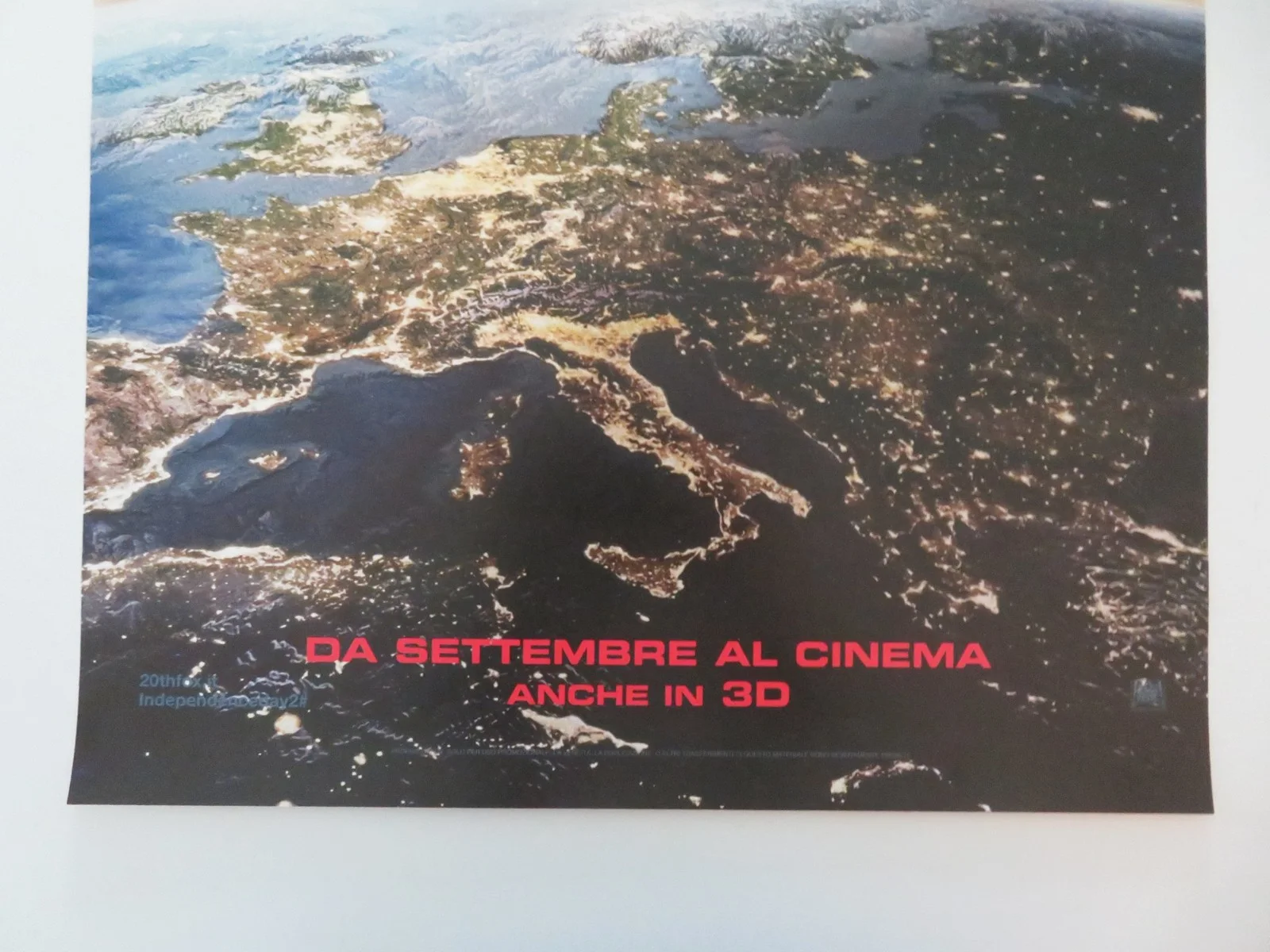 INDEPENDENCE DAY RESURGENCE ITALIAN LOCANDINA POSTER LIAM HEMSWORTH 2016, image 4