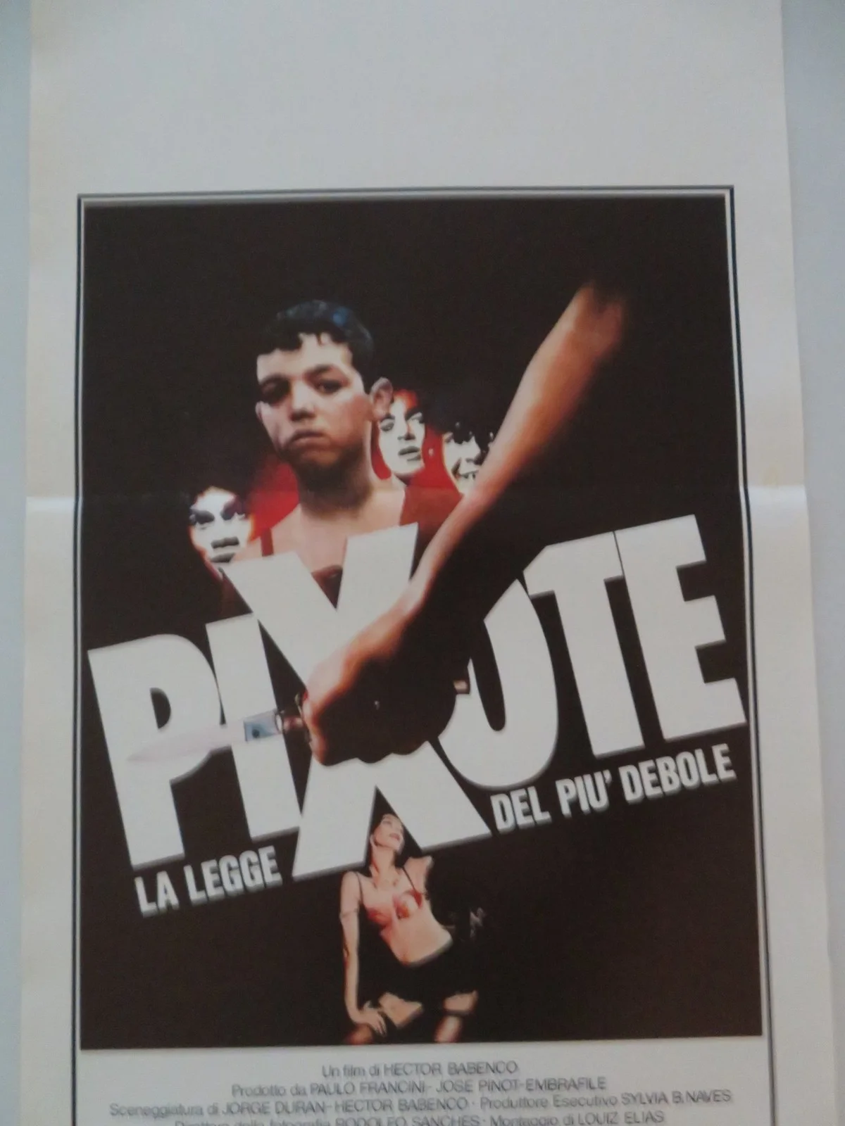 PIXOTE ITALIAN LOCANDINA POSTER FERNANDO RAMOS DA SILVA 1983, изображение 3