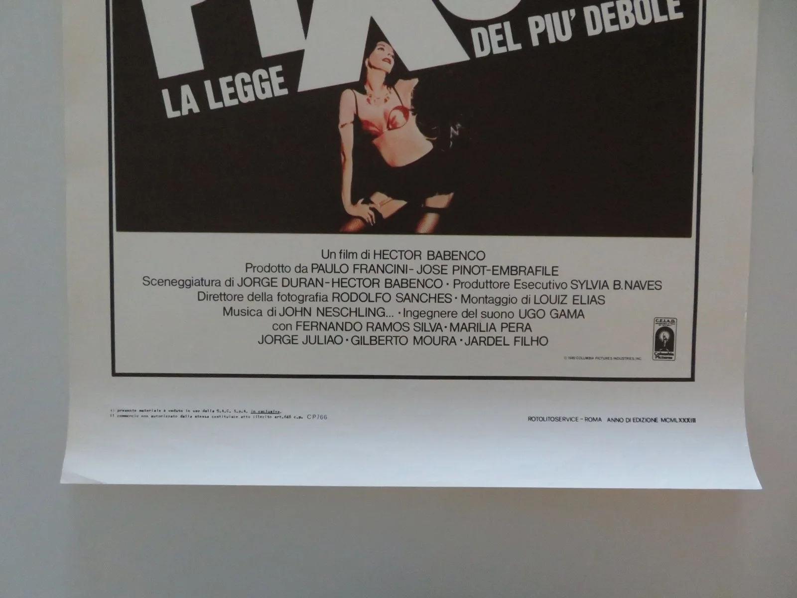 PIXOTE ITALIAN LOCANDINA POSTER FERNANDO RAMOS DA SILVA 1983, изображение 4