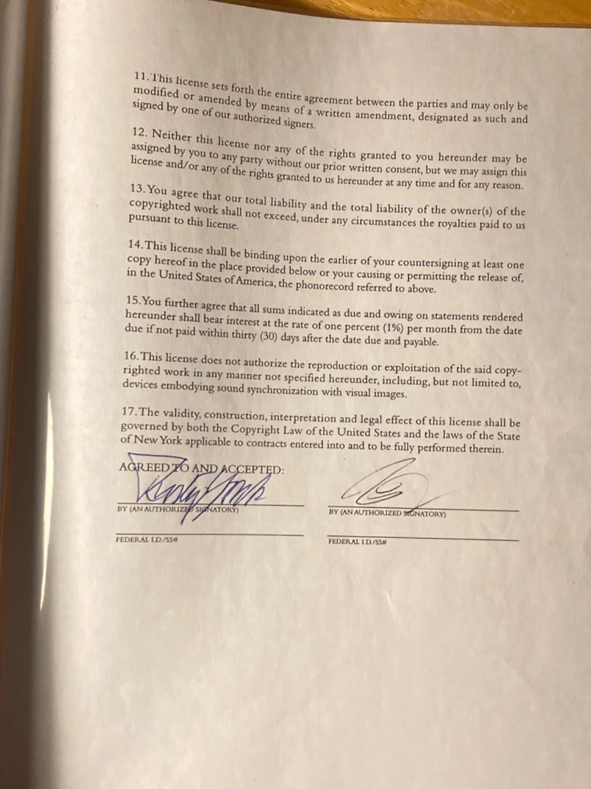 Hand SIGNED Rusty York 1970 Song Contract "Sugaree" - Rockabilly Hall Of Fame!!, изображение 5