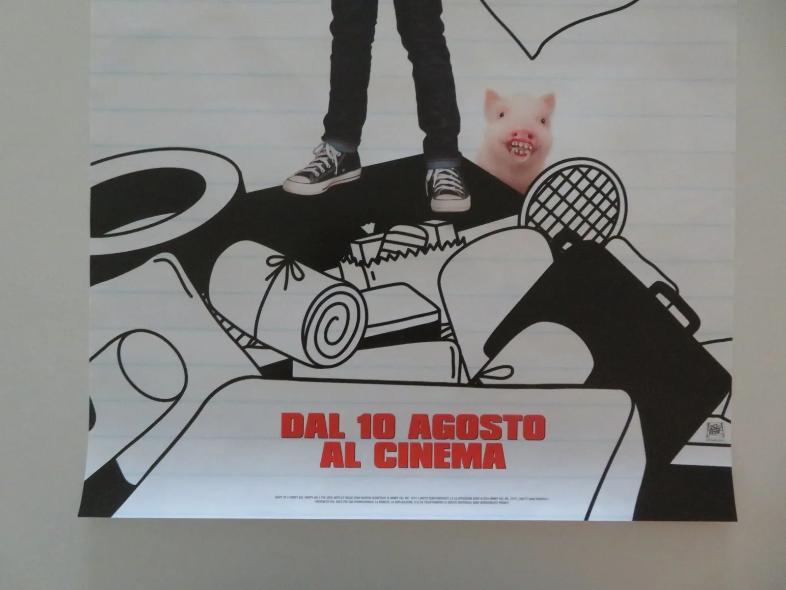 DIARY OF A WIMPY KID: THE LONG HAUL ITALIAN LOCANDINA POSTER JASON DRUCKER 2017, изображение 4
