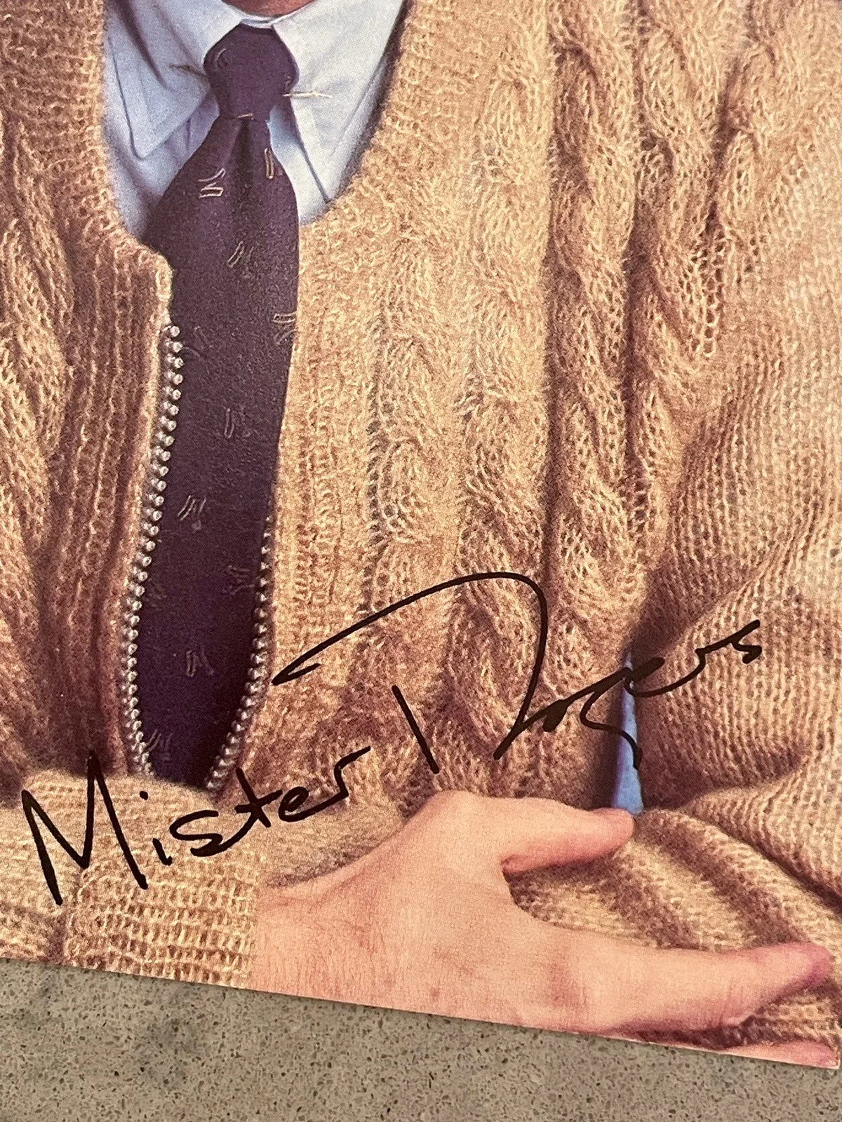 Mr. Rogers — "Fred Rogers" Mr Rogers Promotional Press Photo, 5x7, 1994, Color, image 2