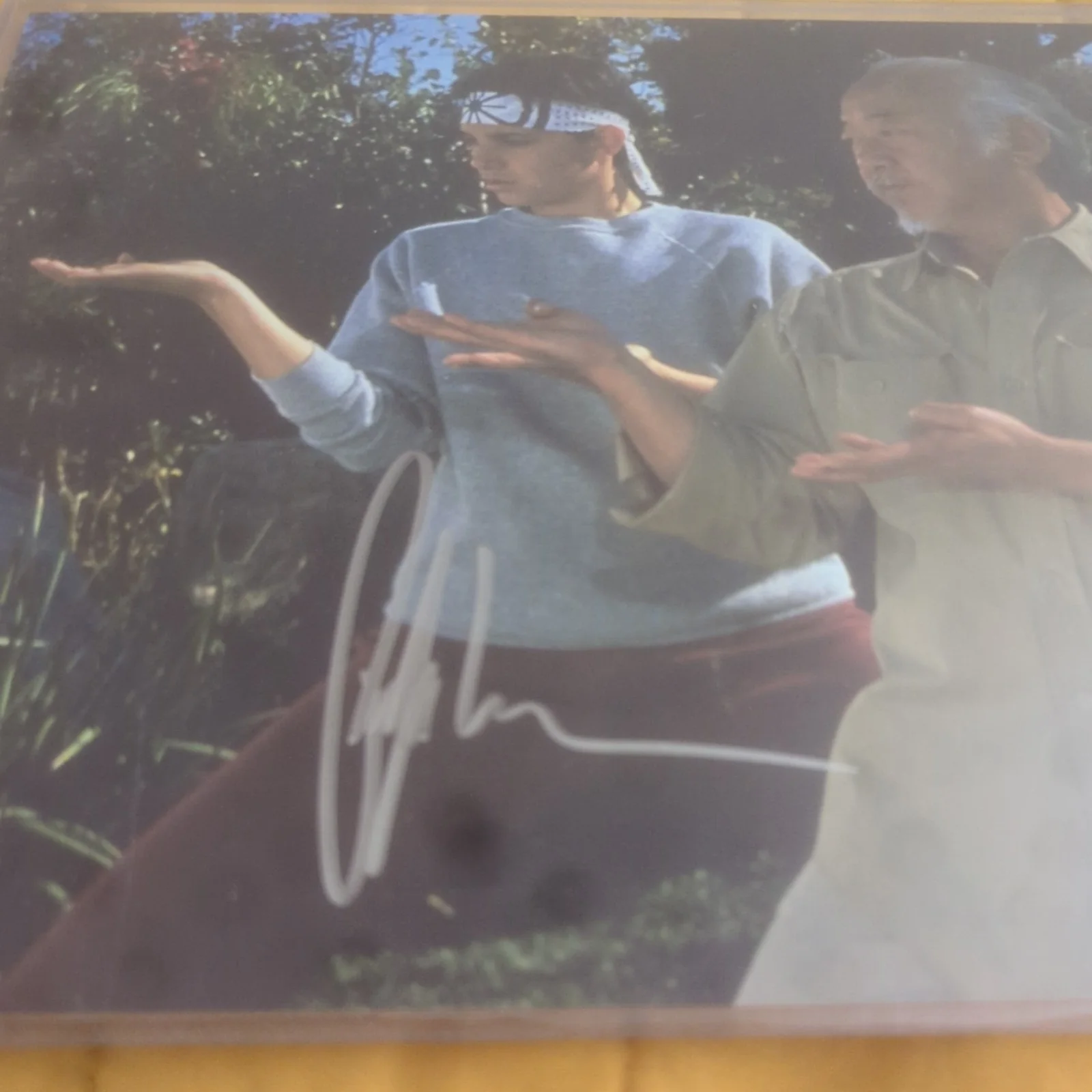 Ralph Macchio — Karate Kid Ralph Macchio AUTOGRAPH 8x10 'Daniel-san' Letter of Authenticity, image 2