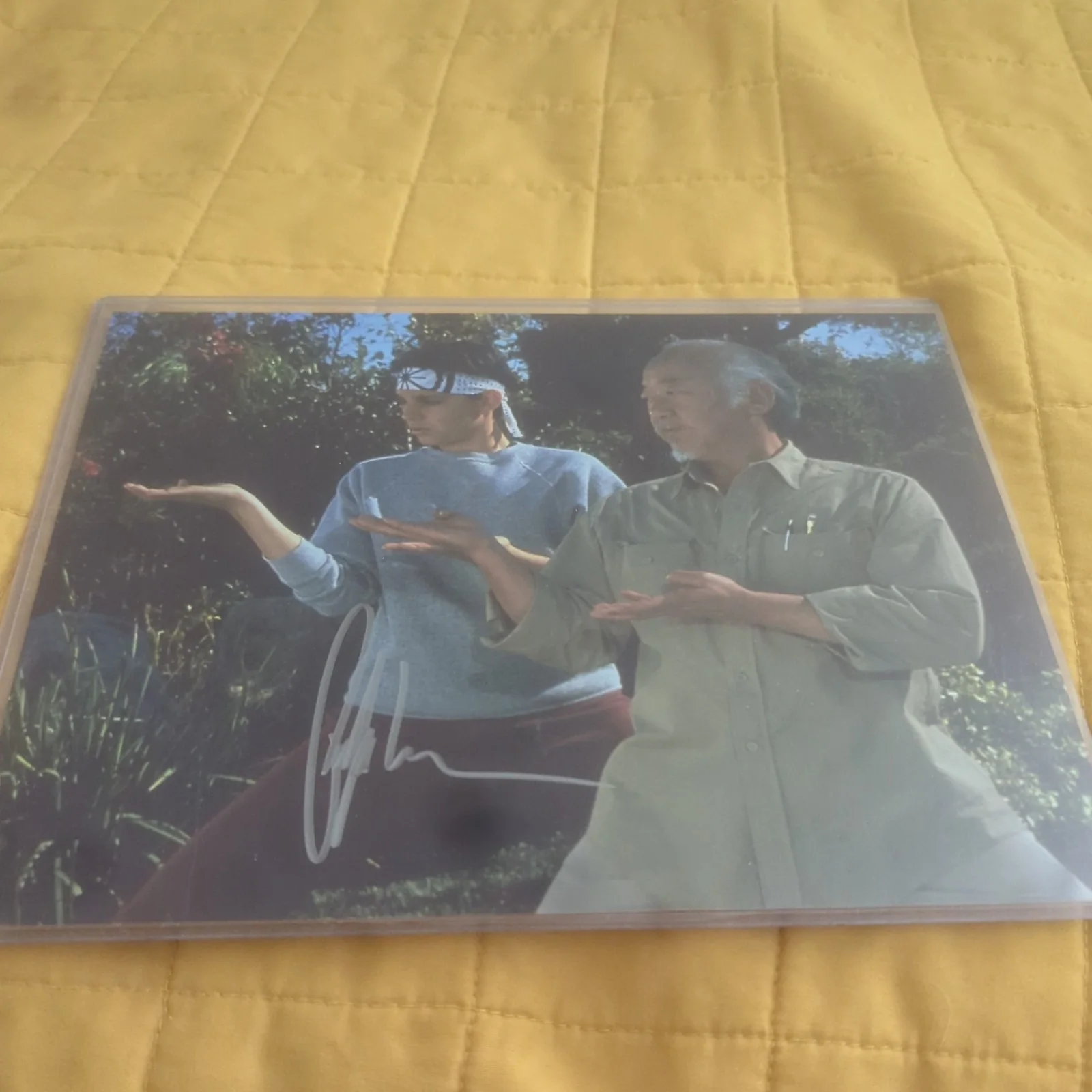 Ralph Macchio — Karate Kid Ralph Macchio AUTOGRAPH 8x10 'Daniel-san' Letter of Authenticity, image 3