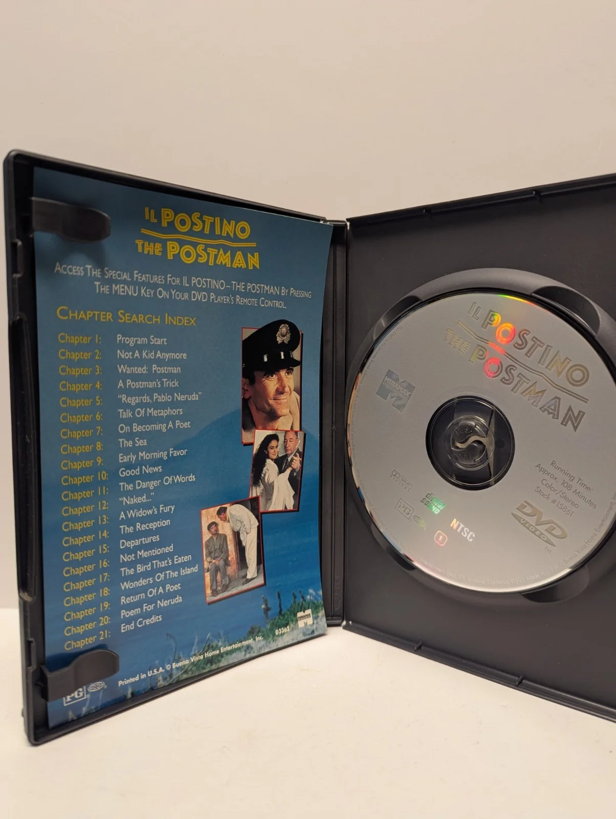 Michael Radford Signed DVD Index Autograph Director Il Postino: The Postman, image 2