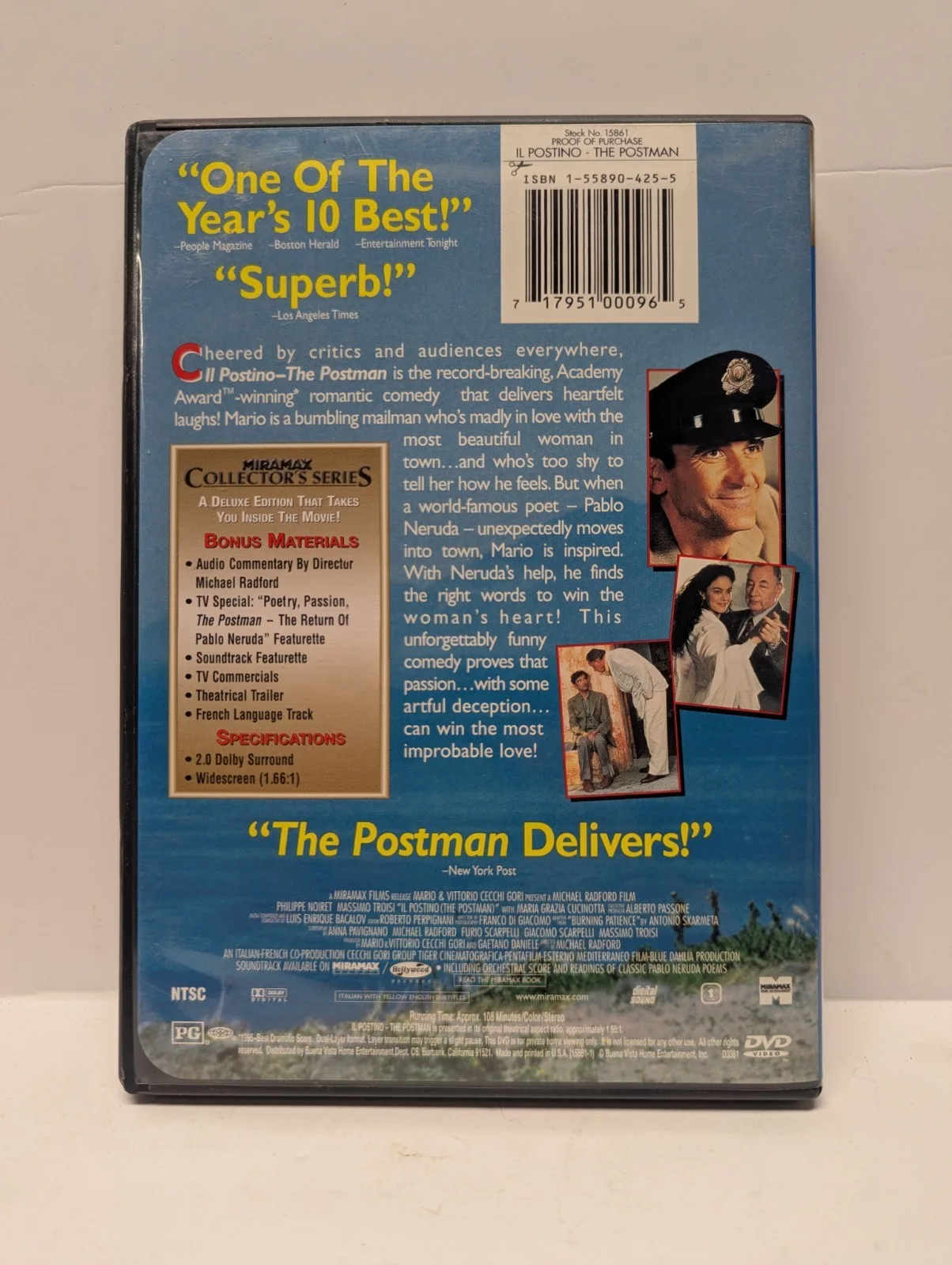 Michael Radford Signed DVD Index Autograph Director Il Postino: The Postman, image 3