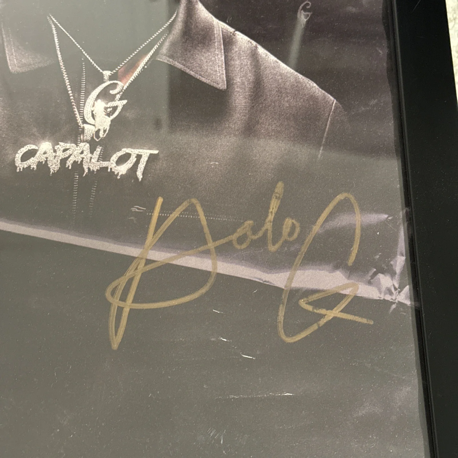Polo G signed 12x18 "The Goat" Album Poster With Frame, изображение 2