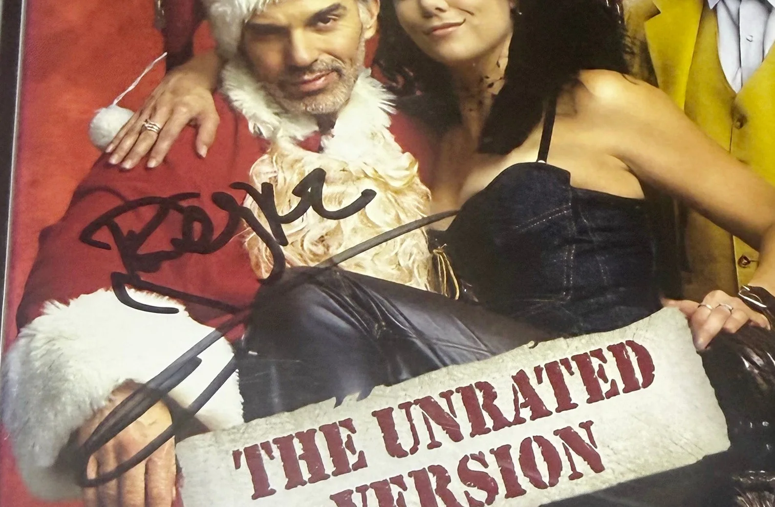 BILLY BOB THORNTON — BILLY BOB THORNTON SIGNED BAD SANTA DVD MOVIE UNRATED VERSION BADDER FILM w/DISC, image 2