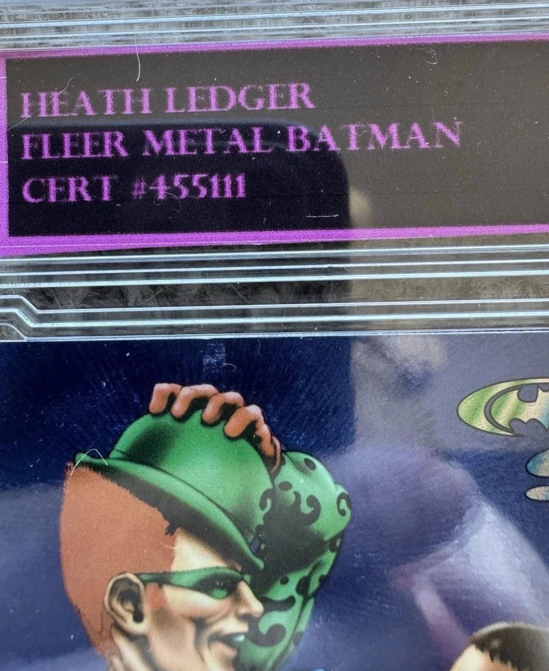 HEATH LEDGER SignedBatman Card FLEER ENTERTAINMENT NEED A LIFT?ROBINRIDDLER-COOL, image 4