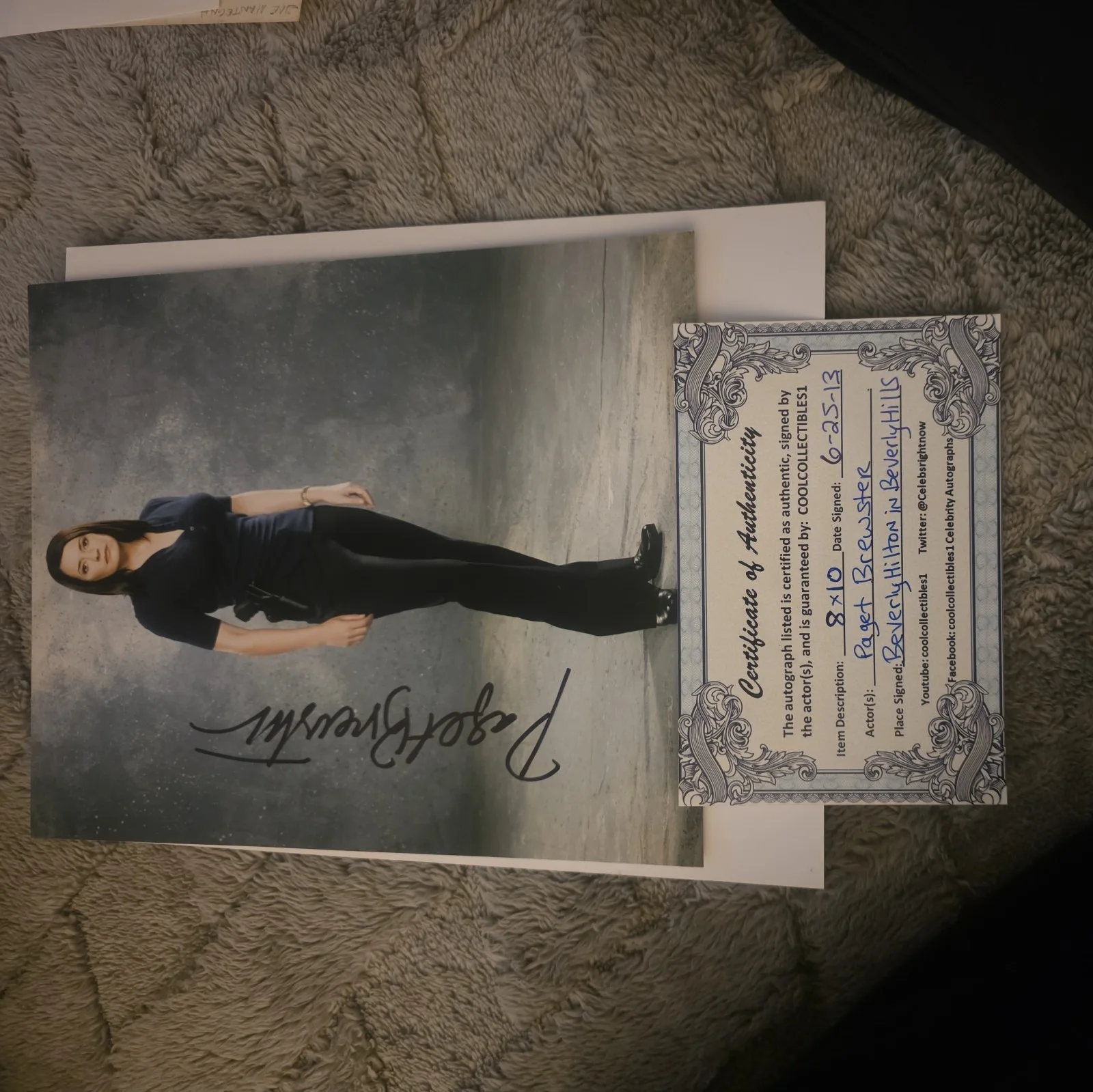 PAGET BREWSTER — PAGET BREWSTER Crimnal Minds Signed 8X10 Photo COA, изображение 4
