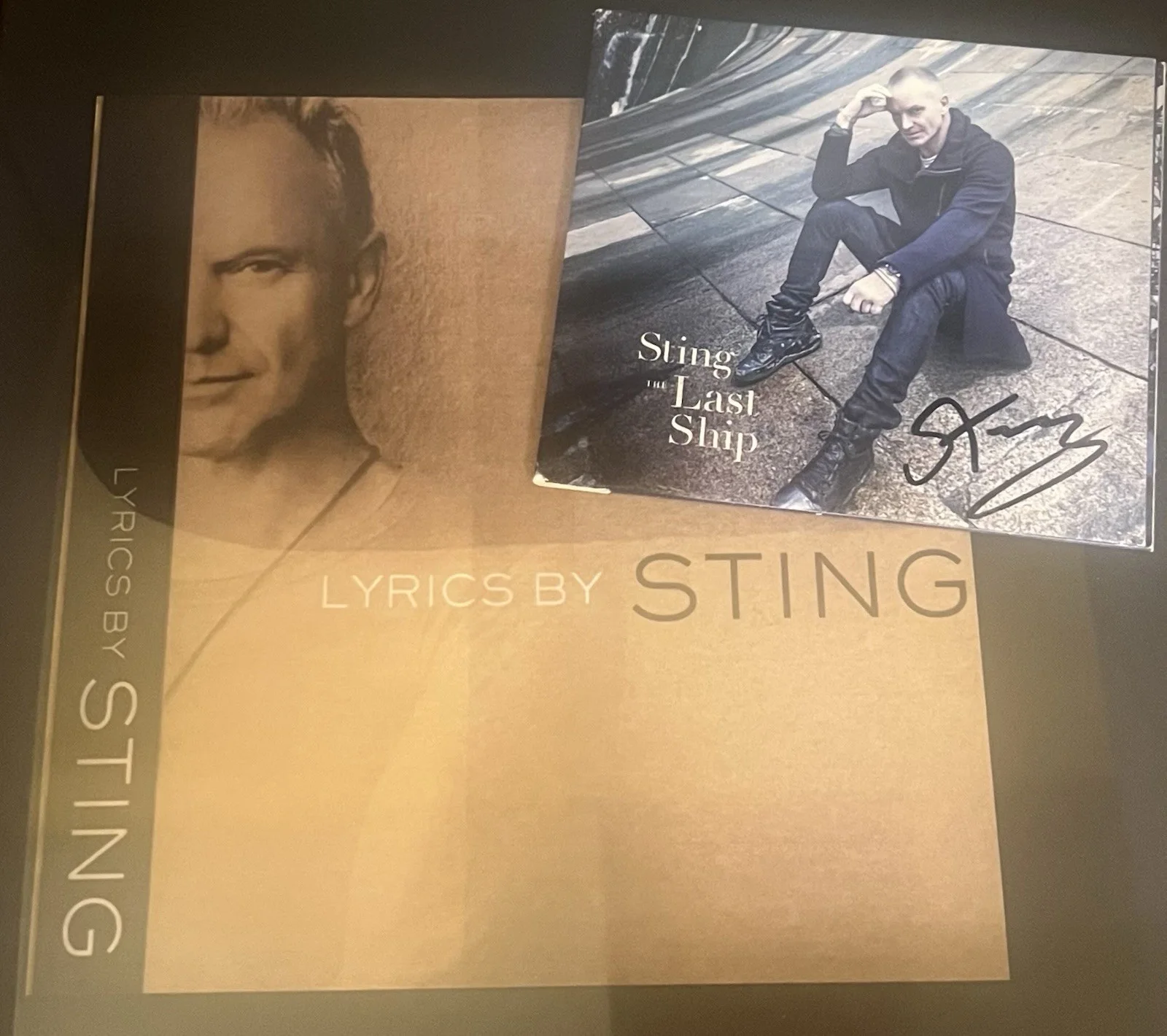 Sting 2013 Last Ship Police Nicely Framed CD Booklet Hand Signed/Autographed GTP, image 3