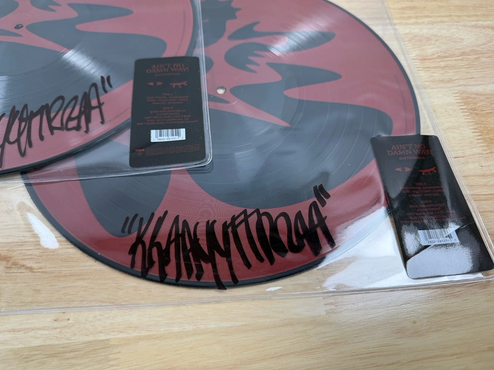 Kaytranada: AIN’T NO DAMN WAY! Vinyl - SIGNED Autographed Clear Sleeve Cover New, изображение 2