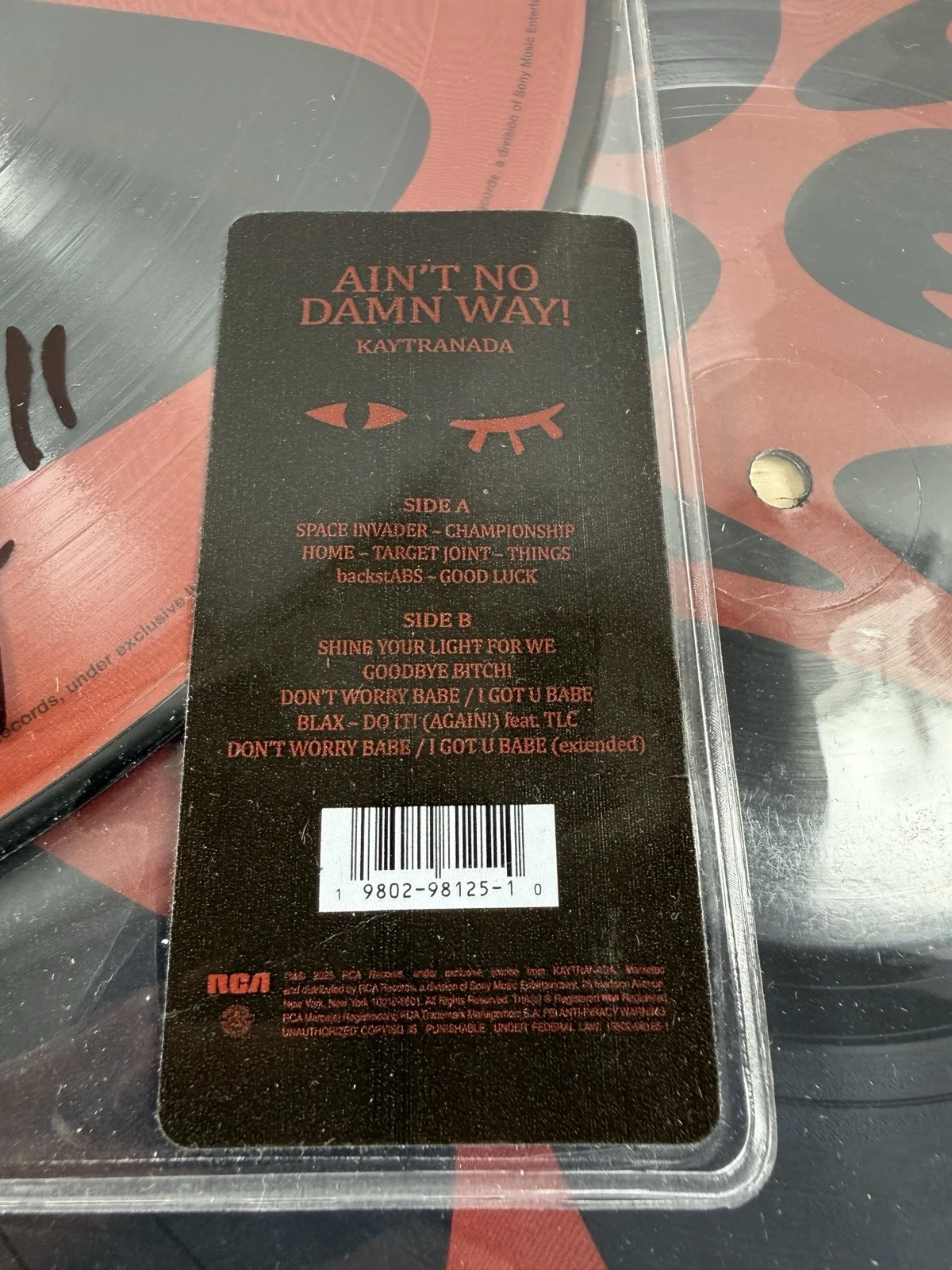 Kaytranada: AIN’T NO DAMN WAY! Vinyl - SIGNED Autographed Clear Sleeve Cover New, изображение 4