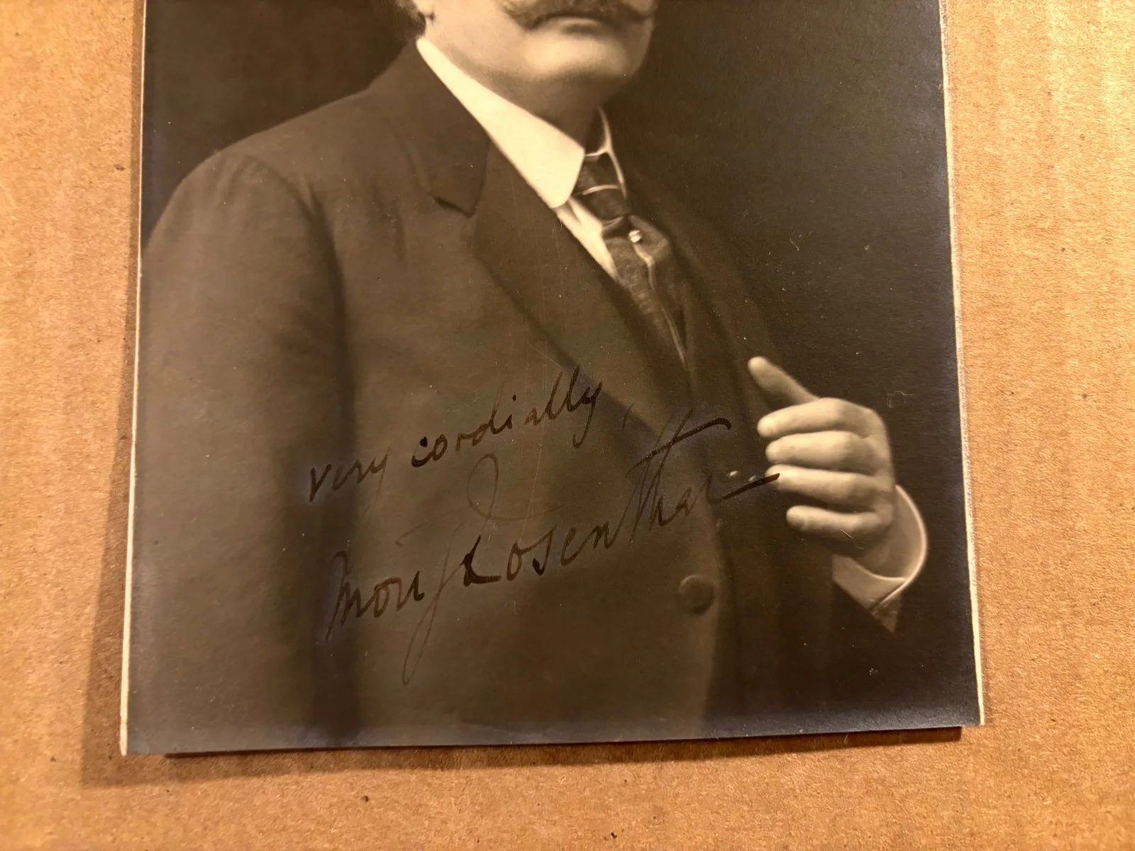 Moriz Rosenthal Very Rare Very Early Autographed Photo Pianist Composer Liszt, изображение 4