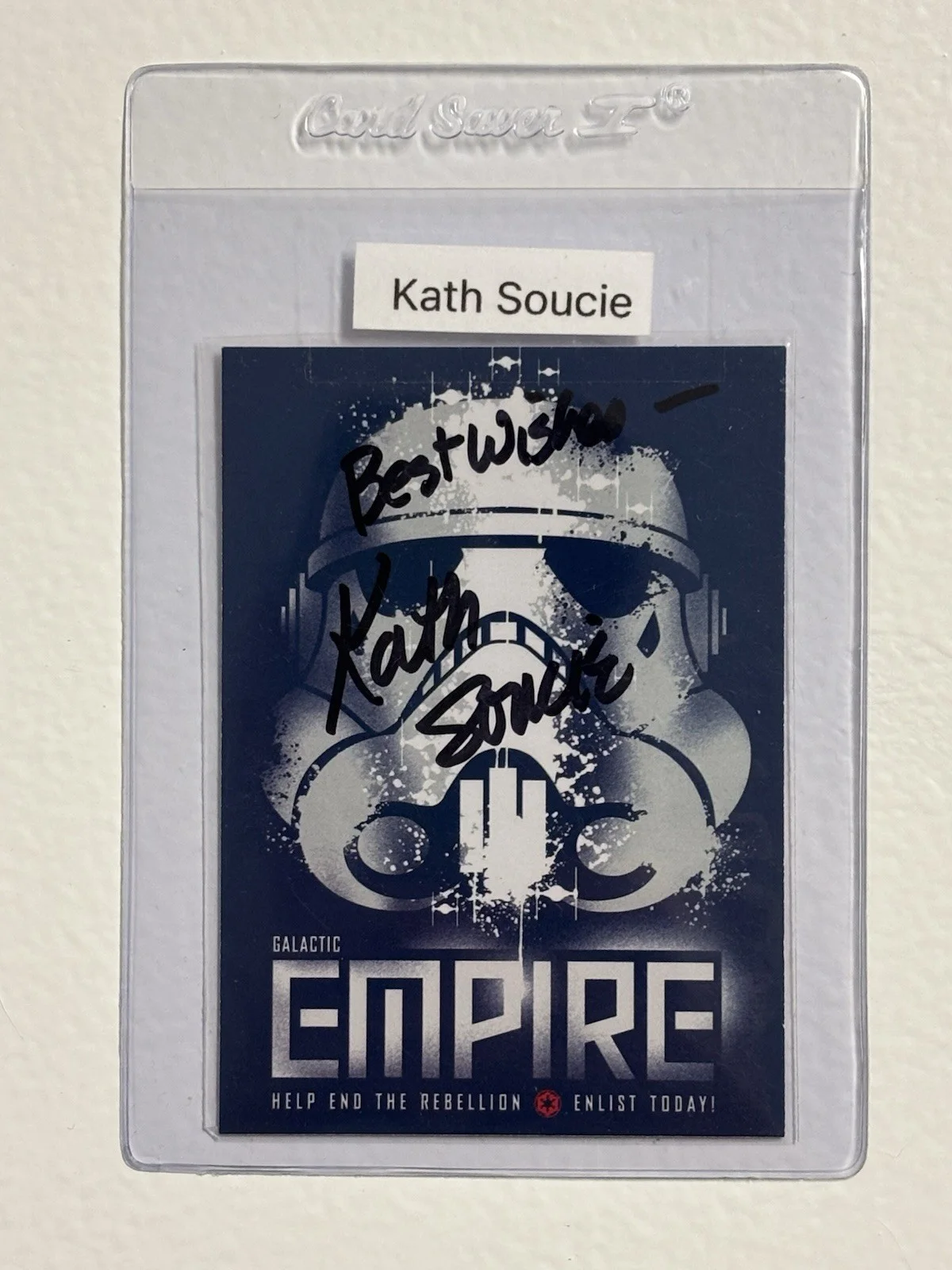 Kath Soucie — KATH SOUCIE Signed Topps STAR WARS Autograph Card from HUGE AUTO COLLECTION, изображение 3