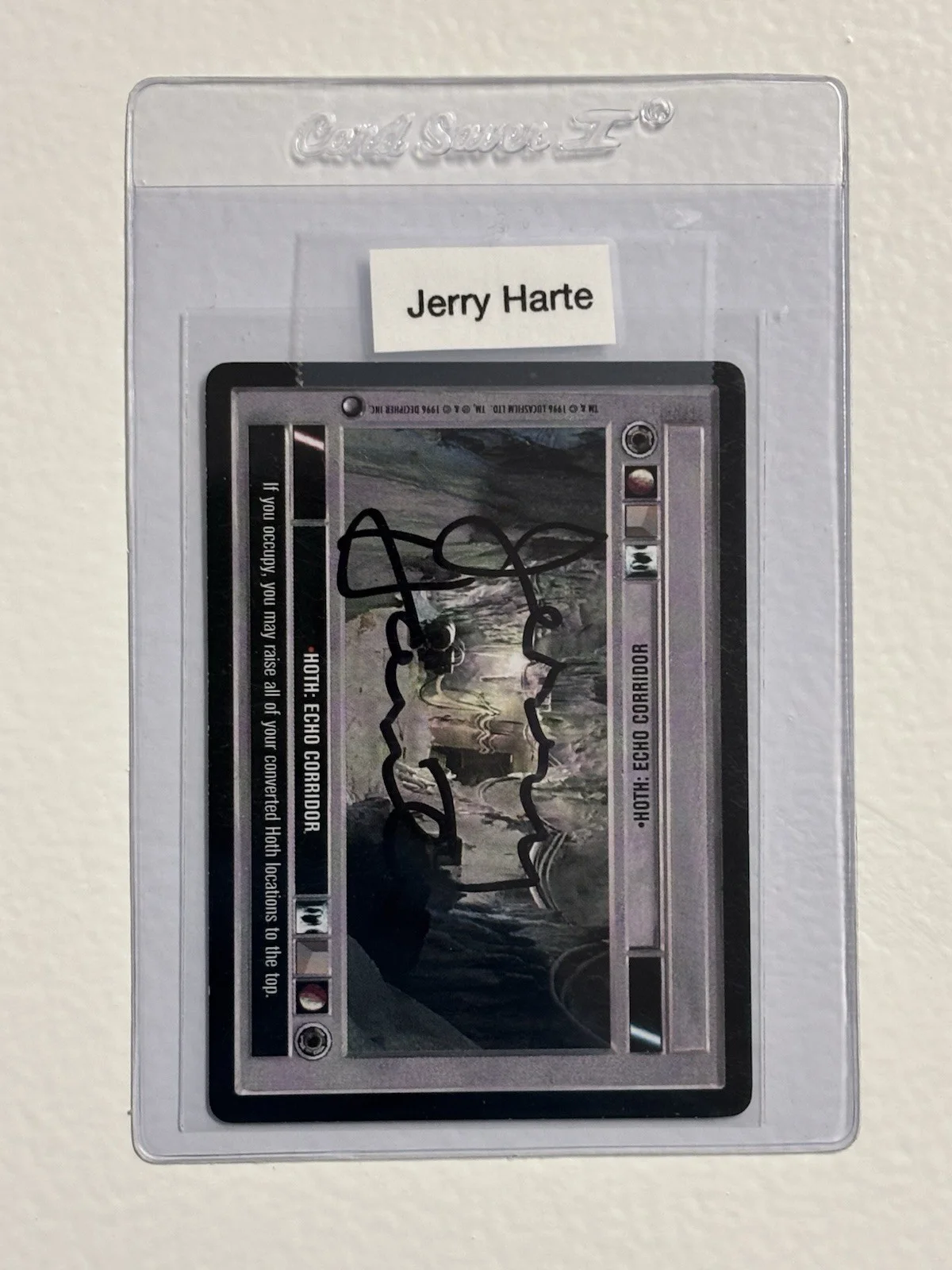 Jerry Harte — JERRY HARTE Signed STAR WARS Actor Autograph Decipher CCG Card AUTO SIGNATURE, image 3