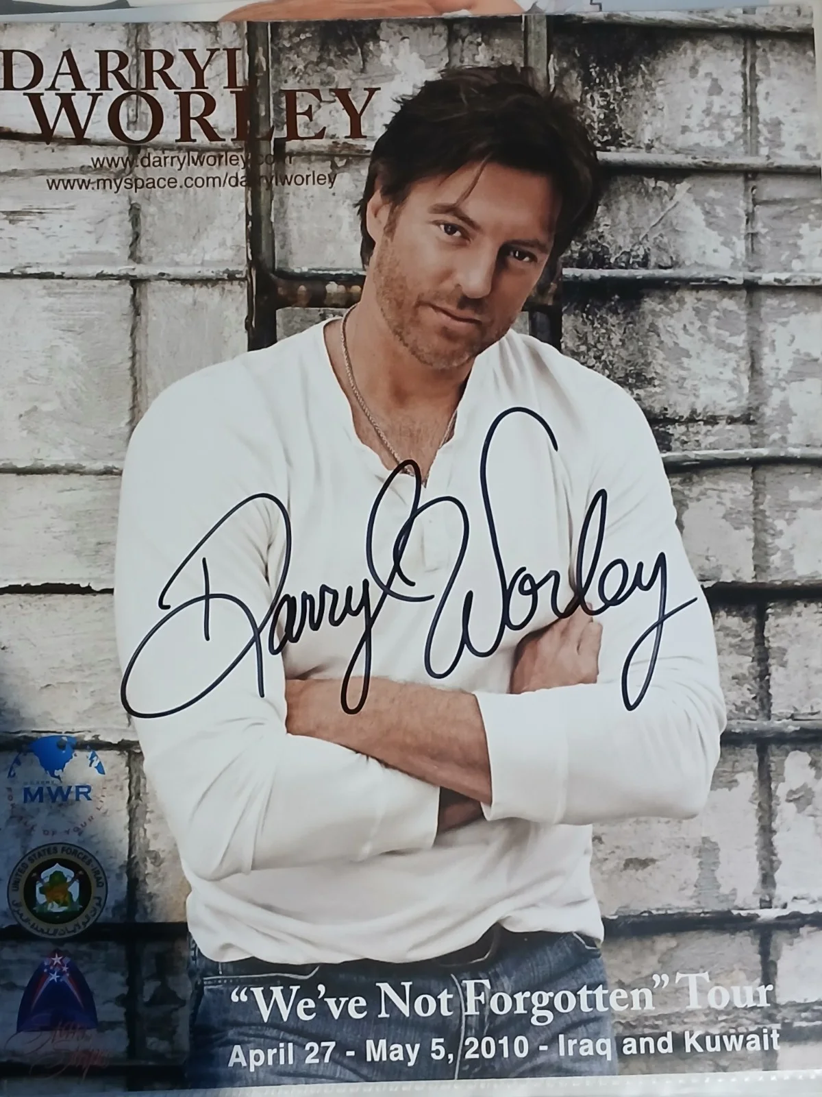 Darryl Worley Autographed Signed 8x10 Glossy Photo ., image 2