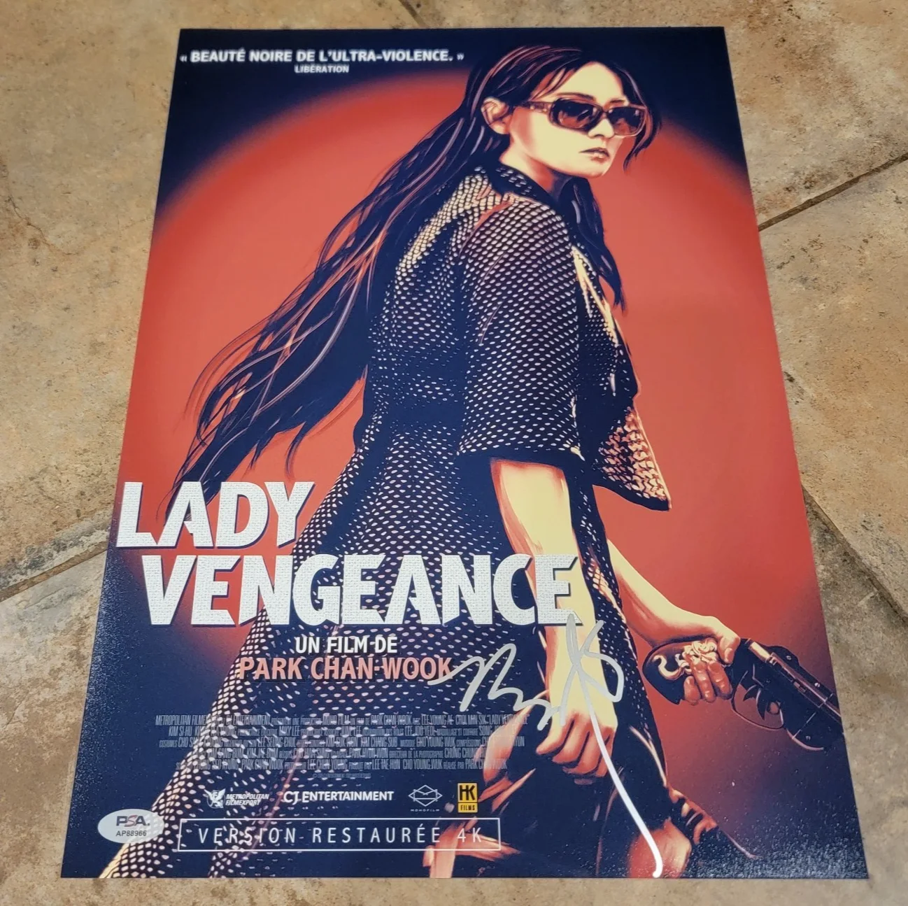 Park Chan-wook — Park Chan-wook signed 12x18 photo autograph PSA DNA Lady Vengeance