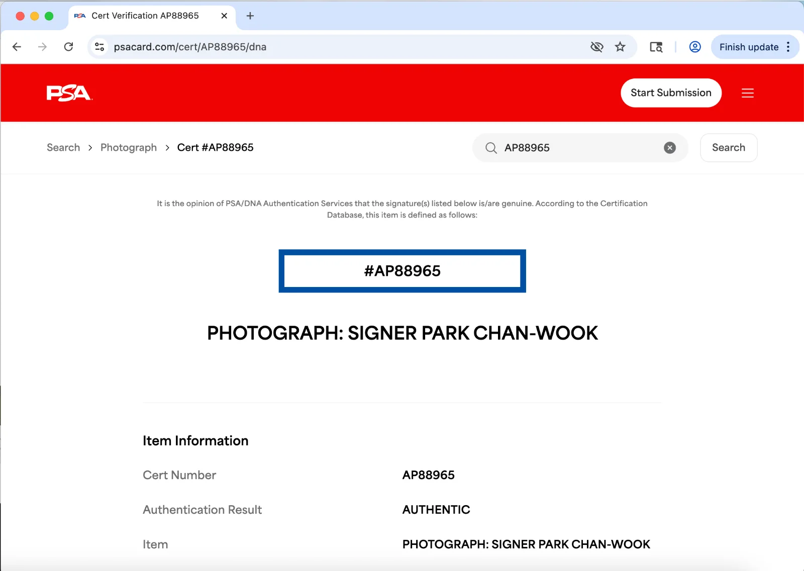 Park Chan-wook — Park Chan-wook signed 12x18 photo autograph PSA DNA Sympathy for Mr Vengeance, изображение 3