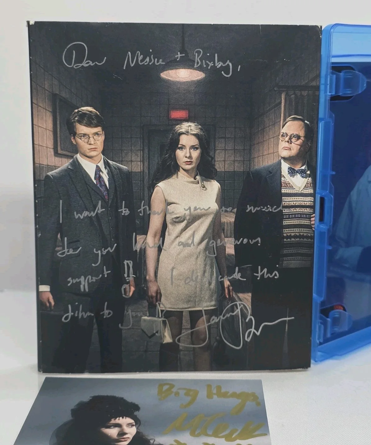 Lawrie Brewster — Into the Grip of Terror Blu Ray Autographed Slip Cover and Photo Art, изображение 3