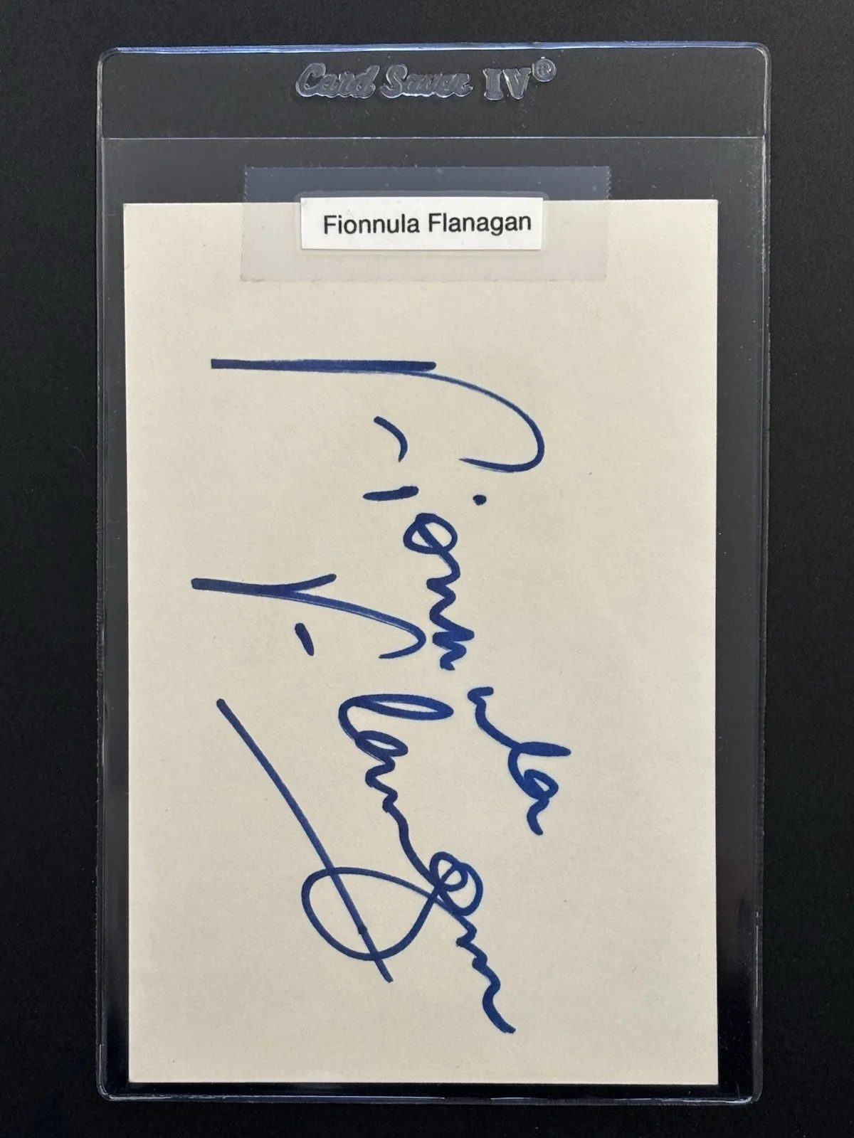 Fionnula Flanagan — FIONNULA FLANAGAN Signed STAR WARS / TREK Autograph Index Card AUTO, image 3