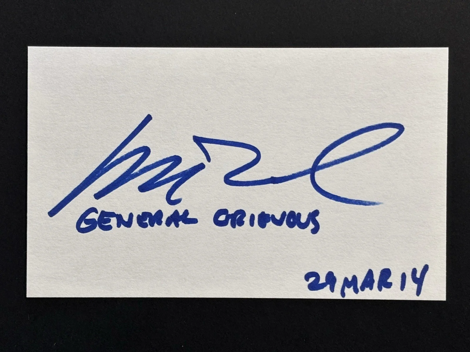 Matthew Wood — MATTHEW WOOD Signed STAR WARS Autograph Index Card Voice Actor AUTO Matt