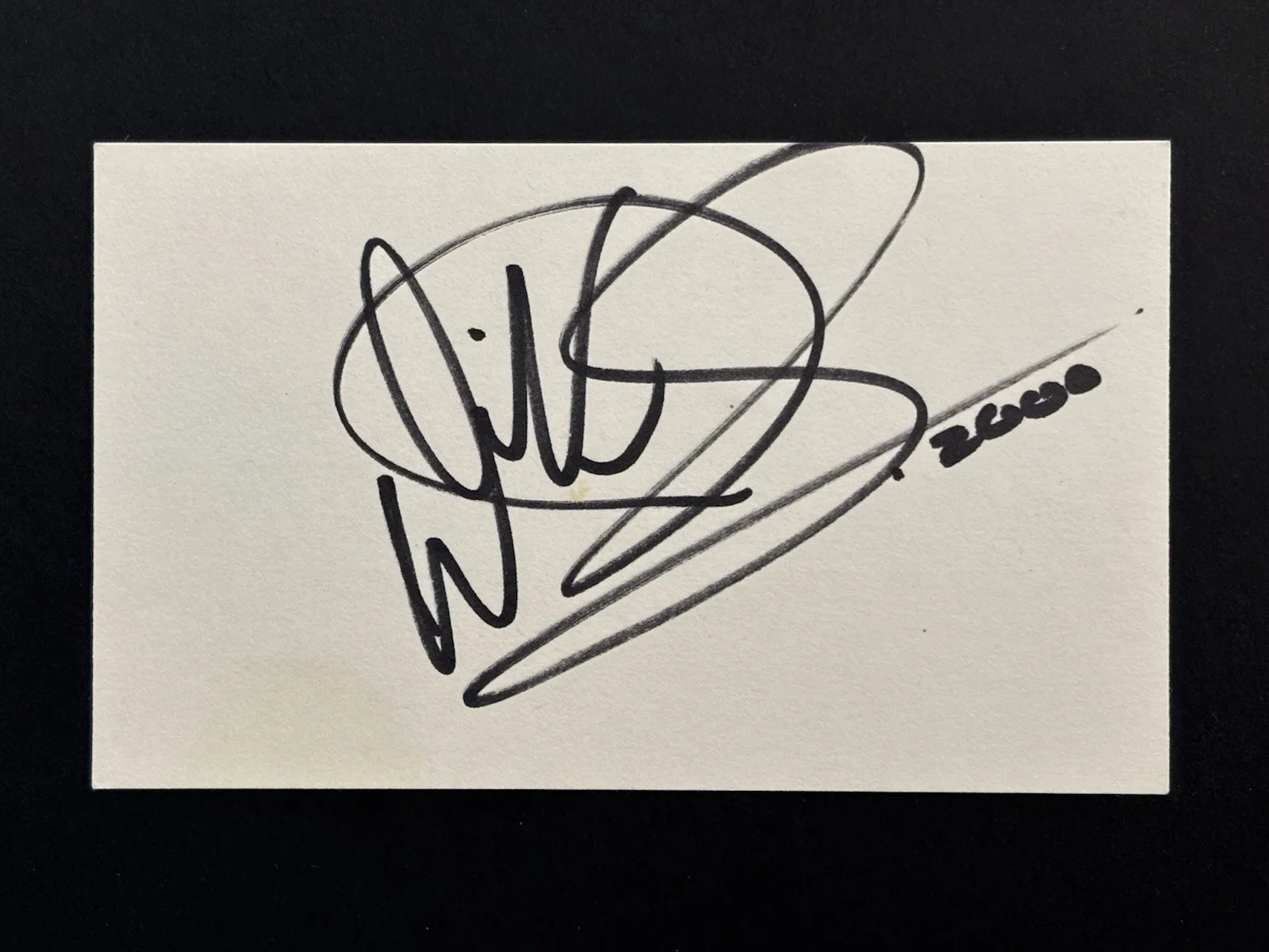 Warwick Davis — WARWICK DAVIS Signed STAR WARS EWOK Autograph 3x5 Card from HUGE AUTO COLLECTION