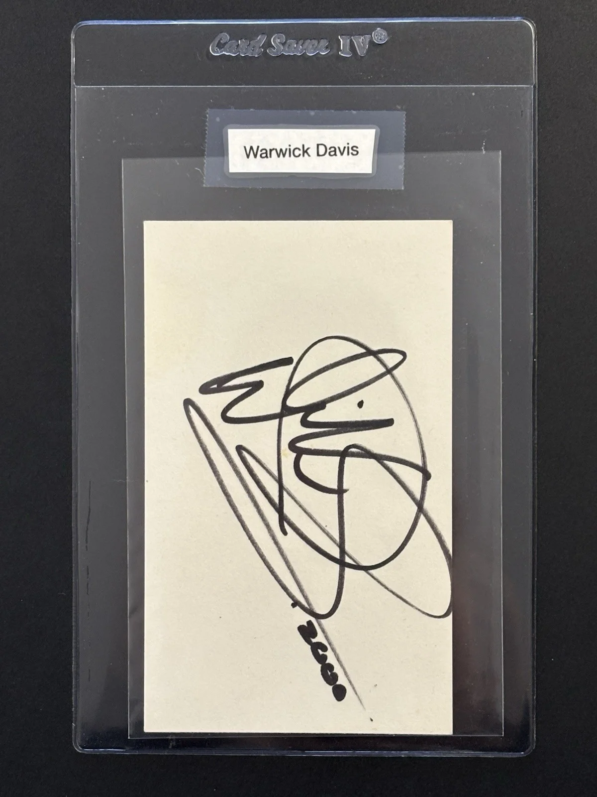 Warwick Davis — WARWICK DAVIS Signed STAR WARS EWOK Autograph 3x5 Card from HUGE AUTO COLLECTION, изображение 3