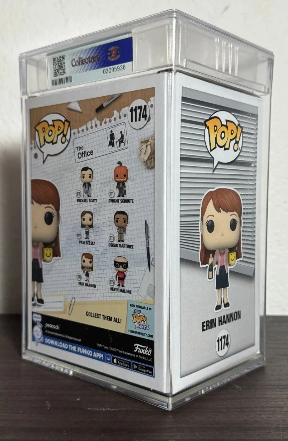 ELLIE KEMPER — SIGNED FUNKO POP! THE OFFICE ERIN HANNON #1174 PSA AUTHENTICATED - Free Shipping, image 3