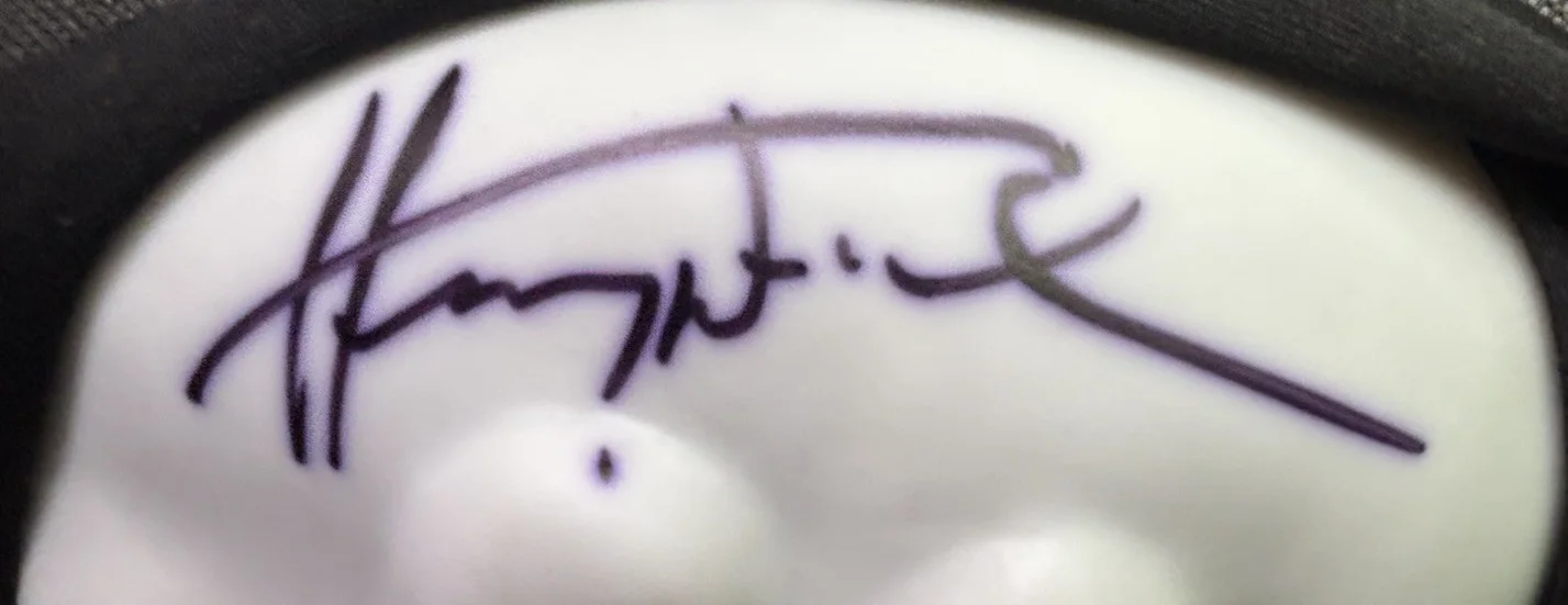 Henry Winkler A.K.A The Fonze — (AU) Ghost Face Mask Sighned By Henry Winkler A.K.A. “Fonzie” Happy Days/scream, изображение 2