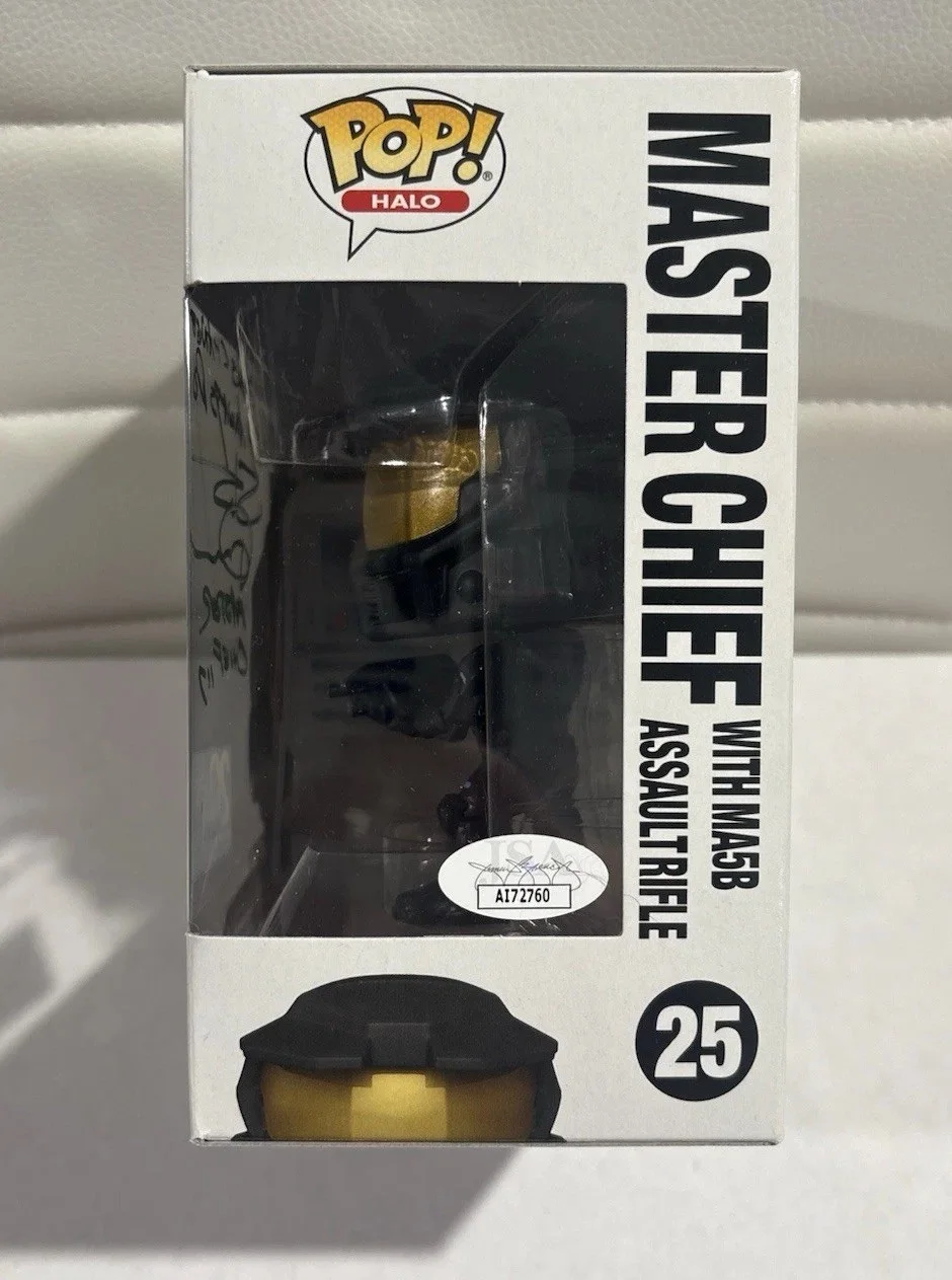 Steve Downes — Steve Downes Signed Halo Master Chief Funko #25 20 Years XBOX JSA W/ Card ✨🔥, изображение 3