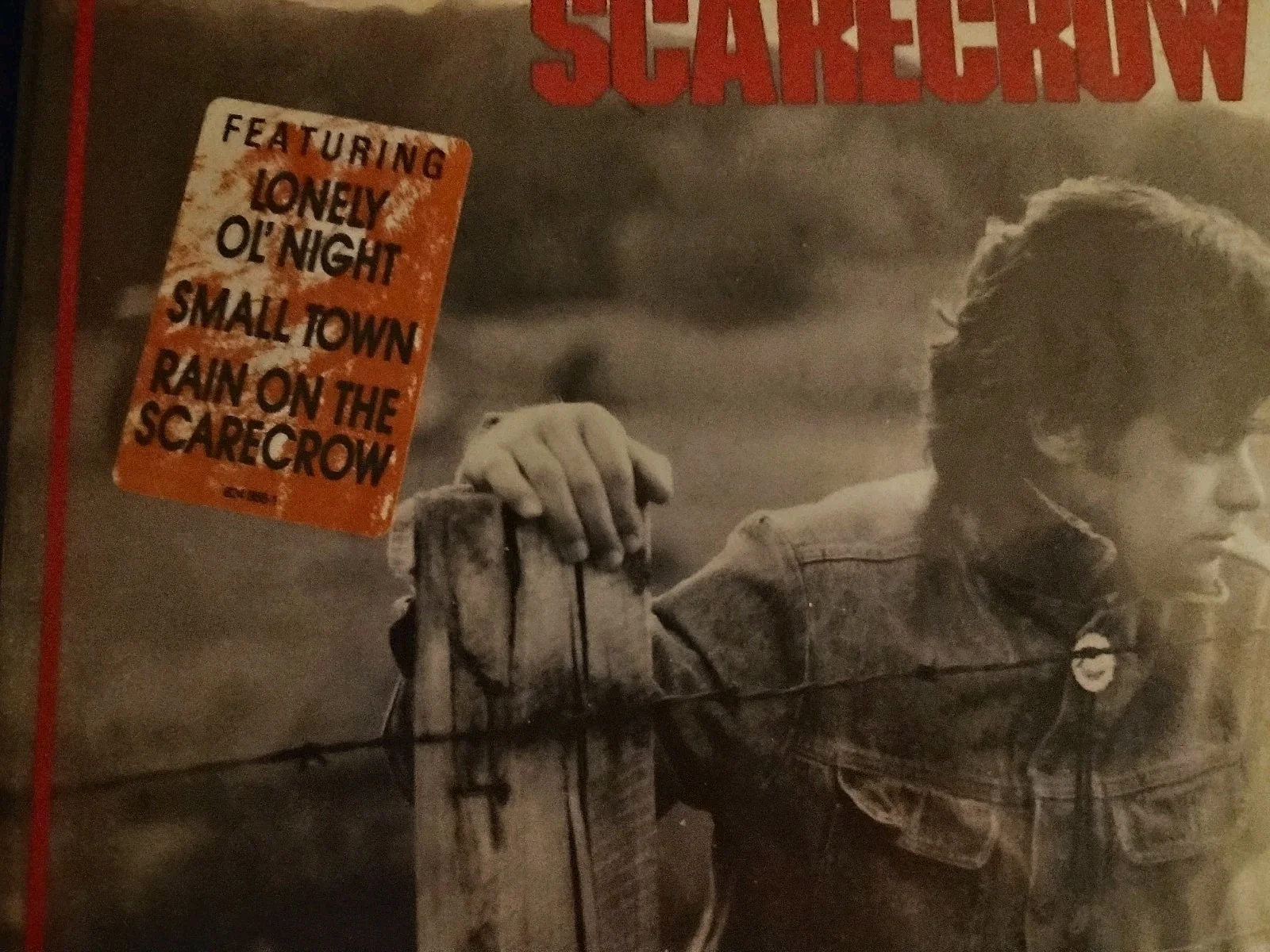 John Cougar Melloncamp SEALED W/HYPE Stickers SCARECROW LP 1ST PRESS MINT, image 2