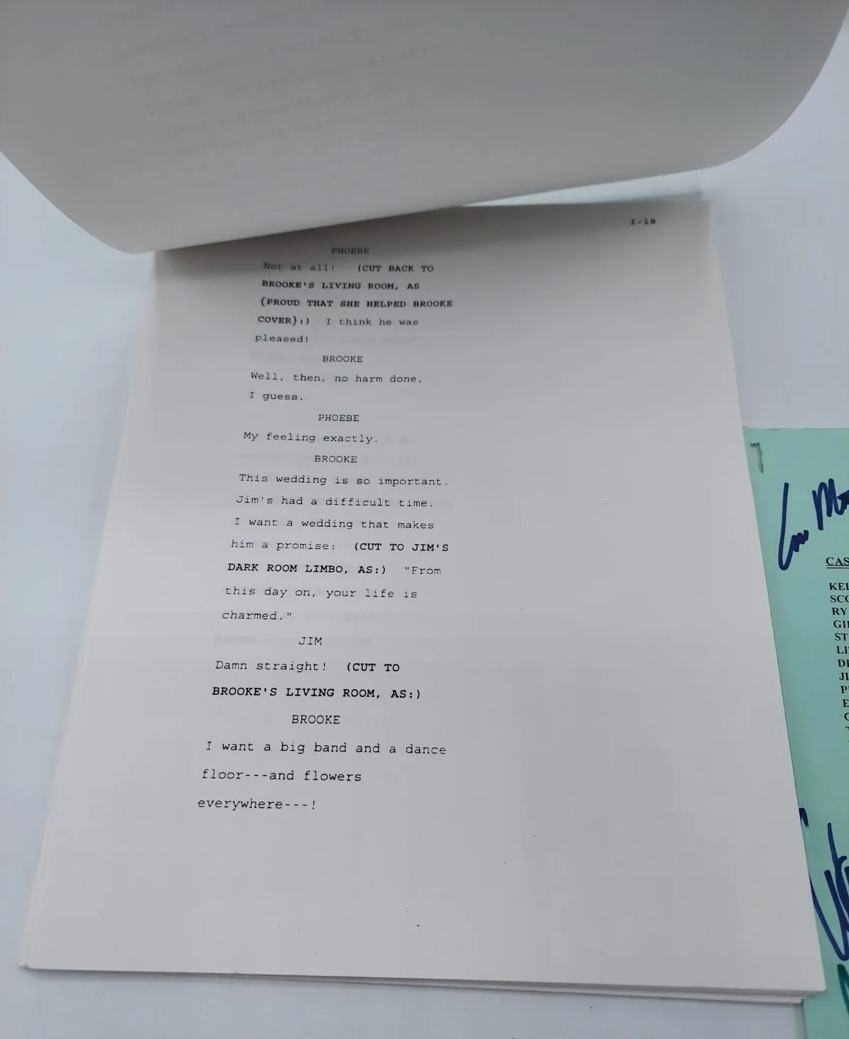 Mike Ray — All My Children Signed 1998 Show #7277 Tape Date Feburary 23 1998 Script, image 5