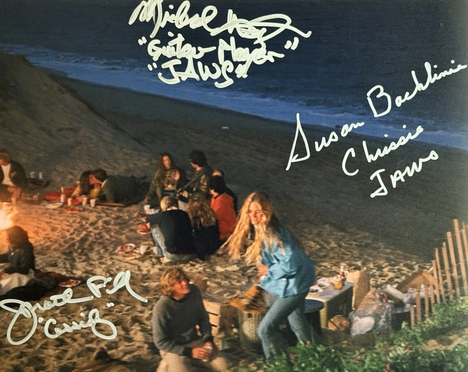 Susan Backlinie — Jonathan Filley & Susan Backlinie Michael Haydn SIGNED Jaws AUTOGRAPHED 8x10 K9
