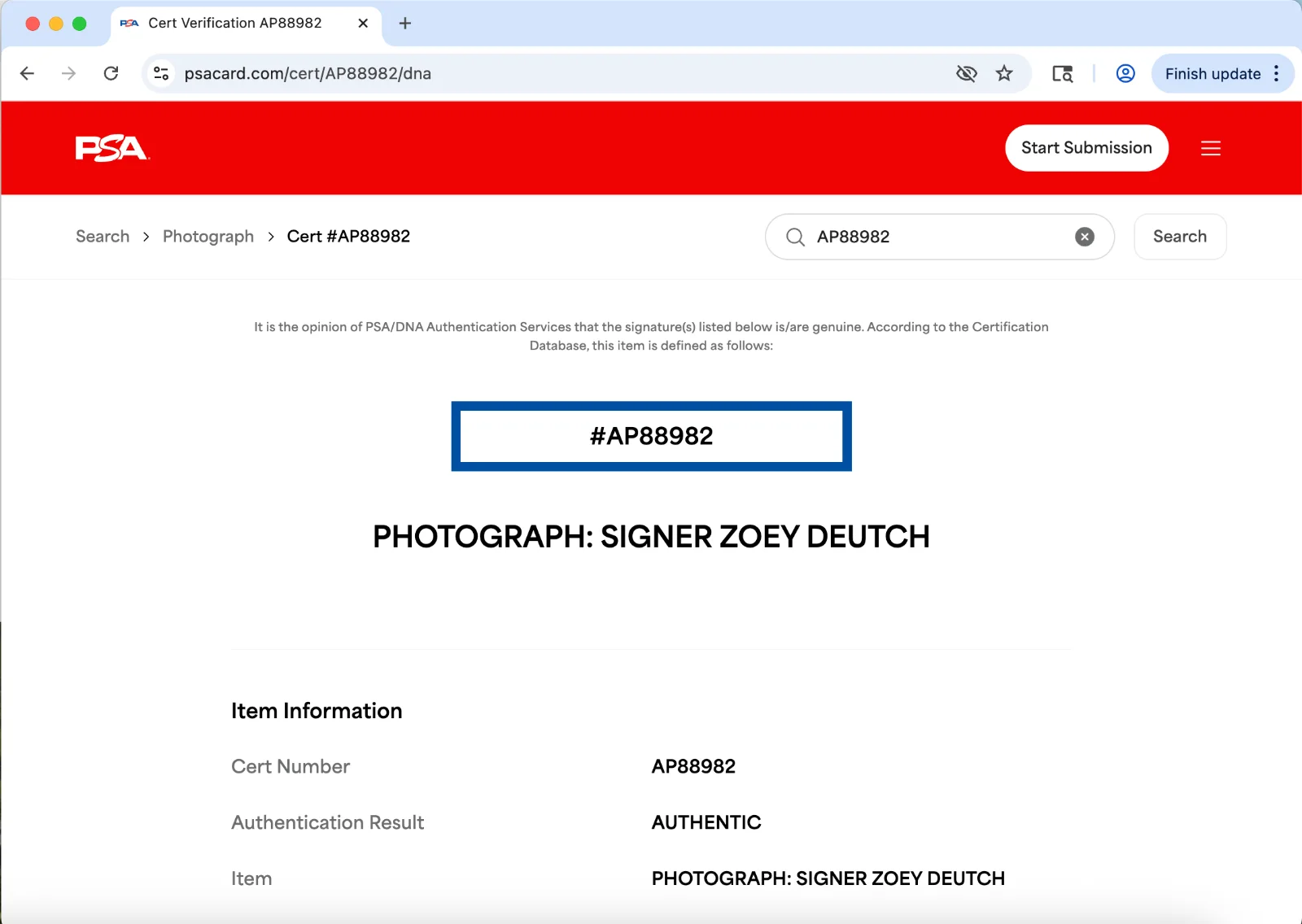 Zoey Deutch — Zoey Deutch signed 11x14 Photo PSA DNA Autograph photoshoot orange top, изображение 3